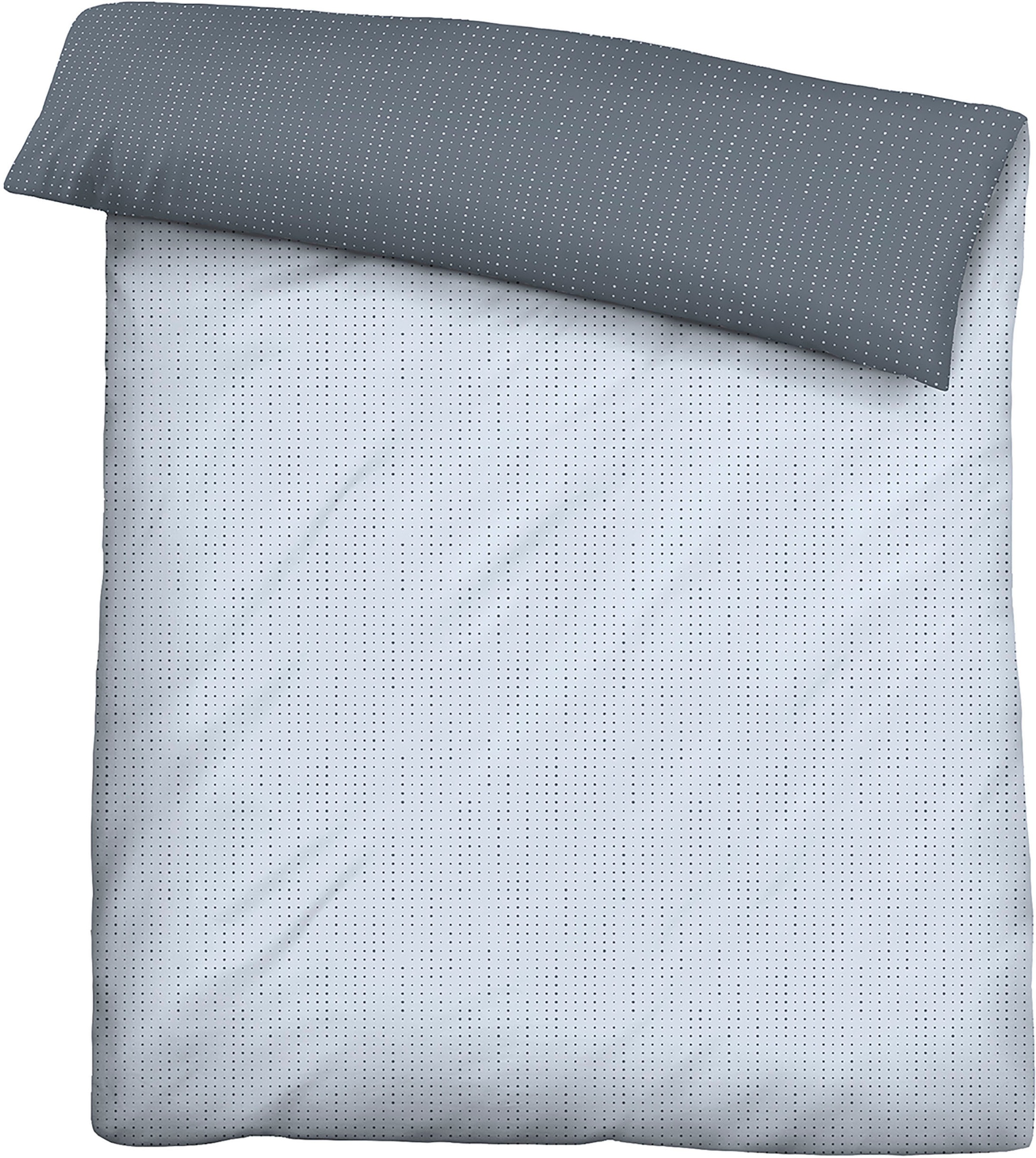 Biberna Wendebettwäsche »Combinate in Gr. 135x200, 155x220 oder 200x200 cm«, Bettwäsche aus Baumwolle, zeitlose Bettwäsche mit Wendeoptik