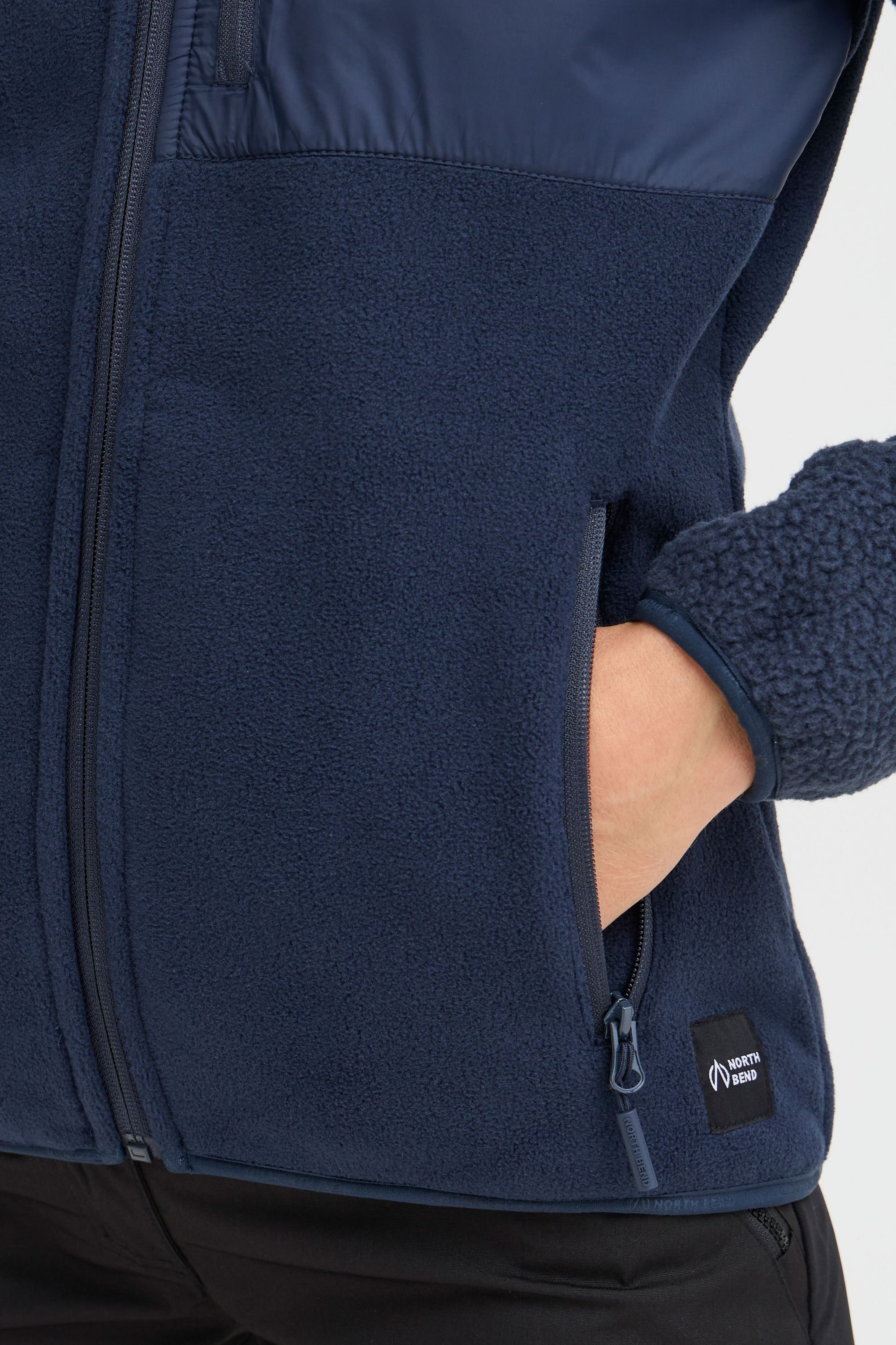 North Bend Fleecejacke »Fleecejacke NBMattea W«, mit Kapuze