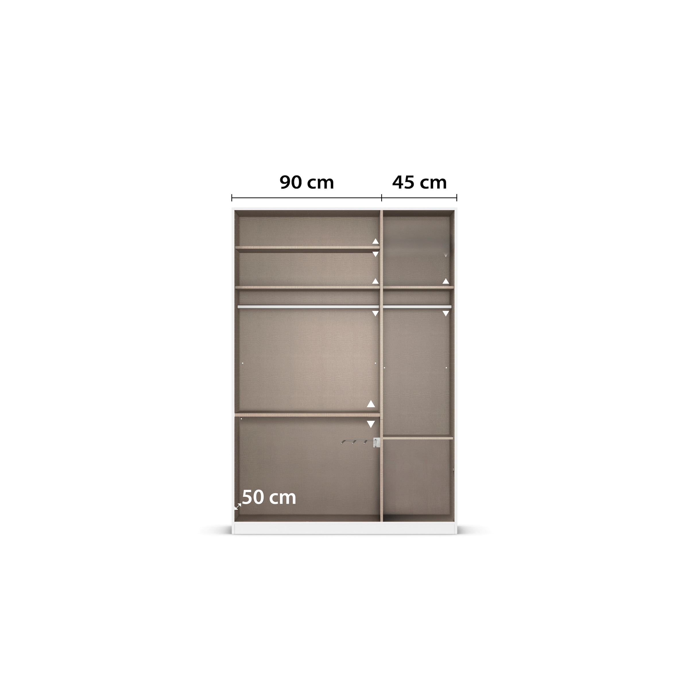 rauch Kleiderschrank »Marlene«, (in 3 verschiedenen Ausstattungen BASIC/CLASSIC/PREMIUM), in 3 Breiten 91/136/181 cm im Landhaus-Stil MADE IN GERMANY