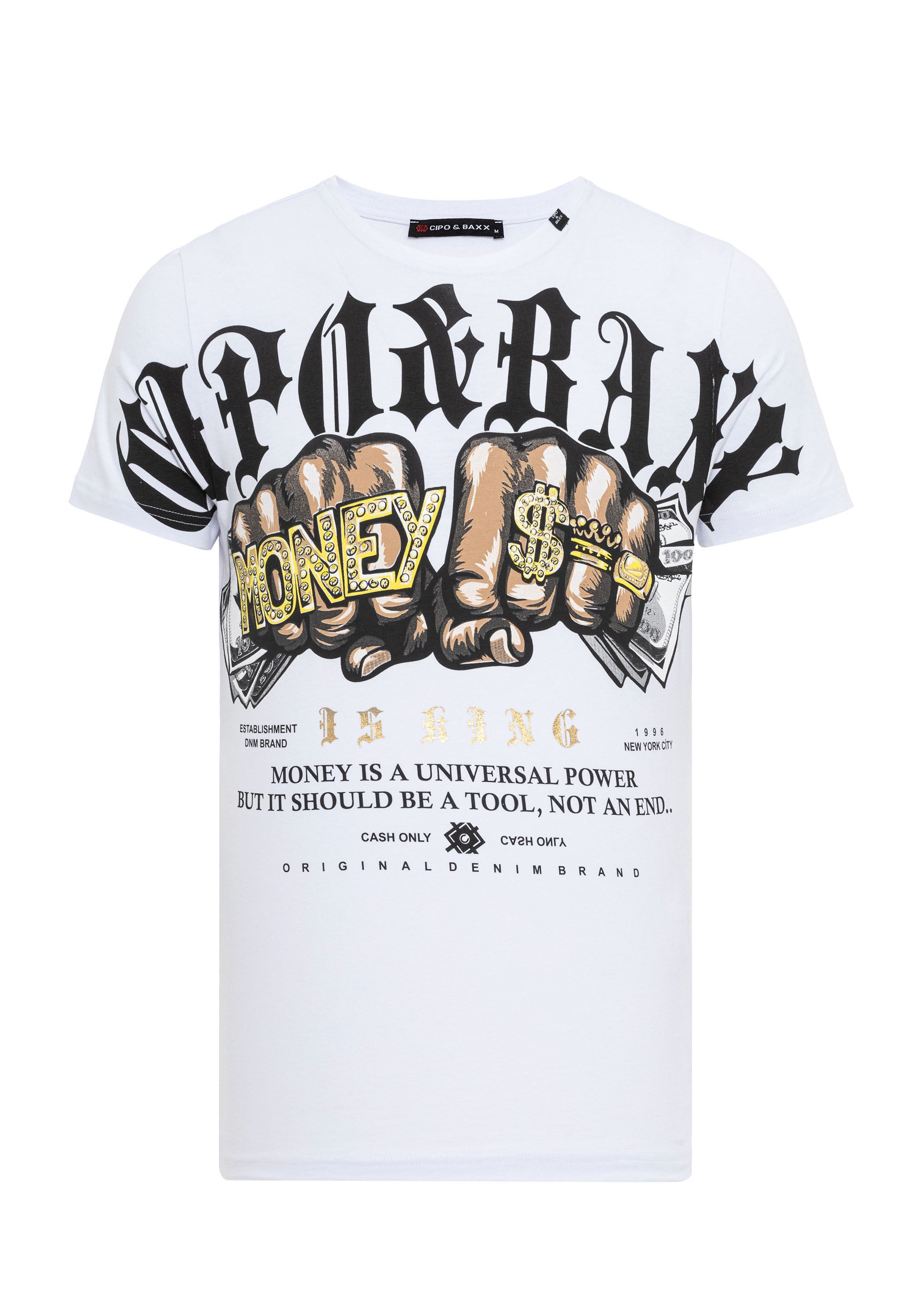 Cipo & Baxx T-Shirt "T-Shirt", mit Rundhals-Ausschnitt günstig online kaufen
