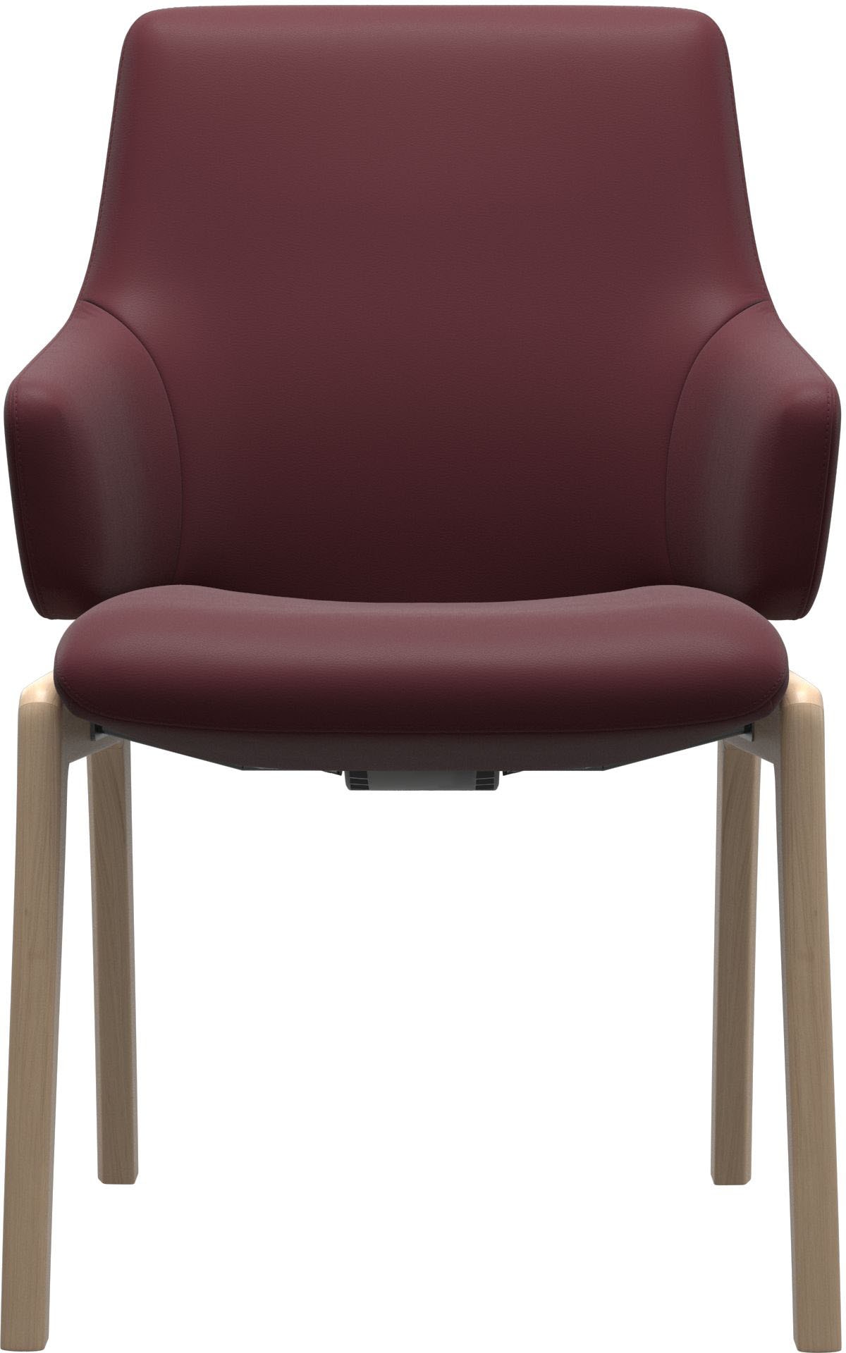 Stressless® Polsterstuhl »Laurel«, Leder BATICK, Low Back mit Armlehne, Größe L, abgerundete Beine in Eiche gekalkt