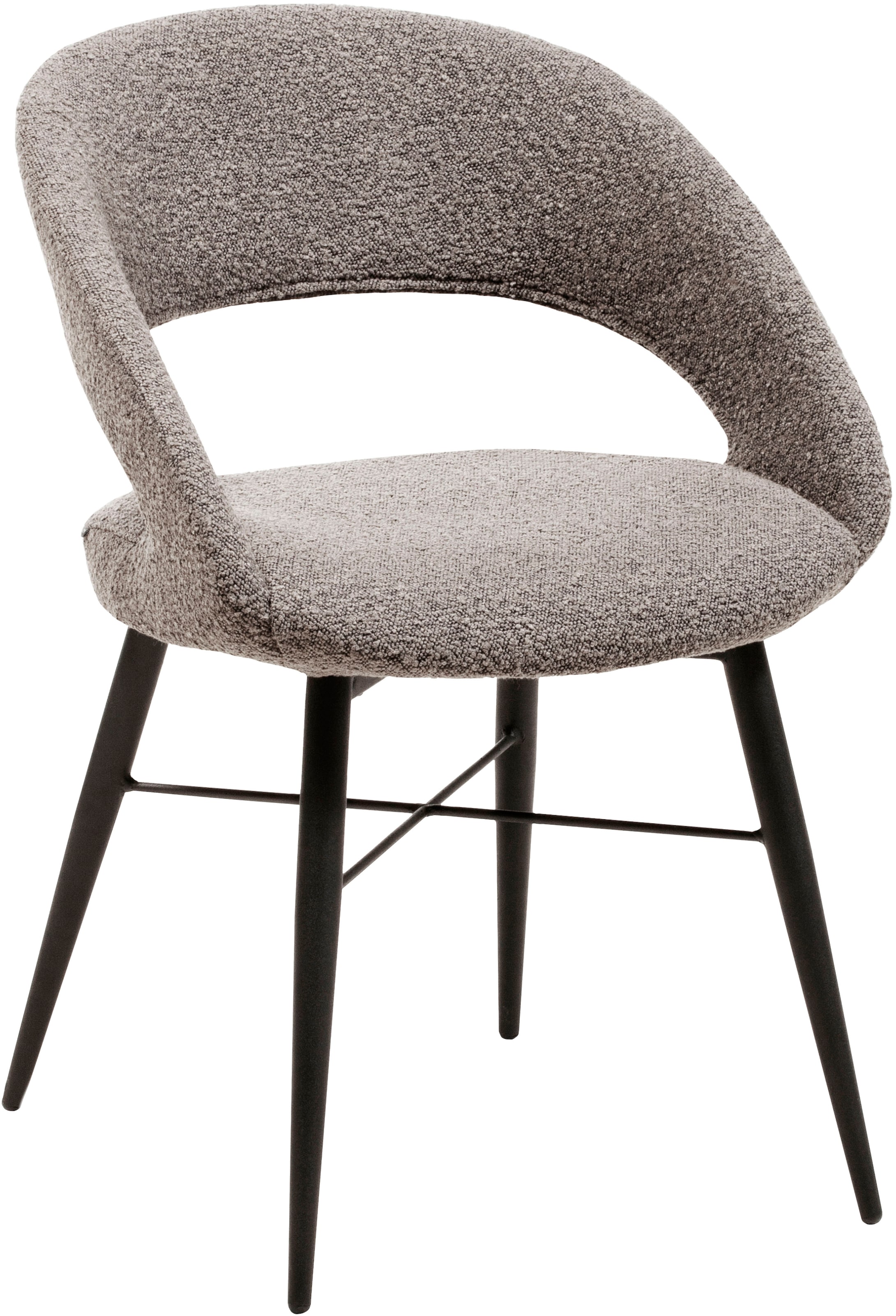 OMG Design Esszimmerstuhl "Marley" (Set) 1 Stk.mit modernem Cut-Out, Bouclé günstig online kaufen