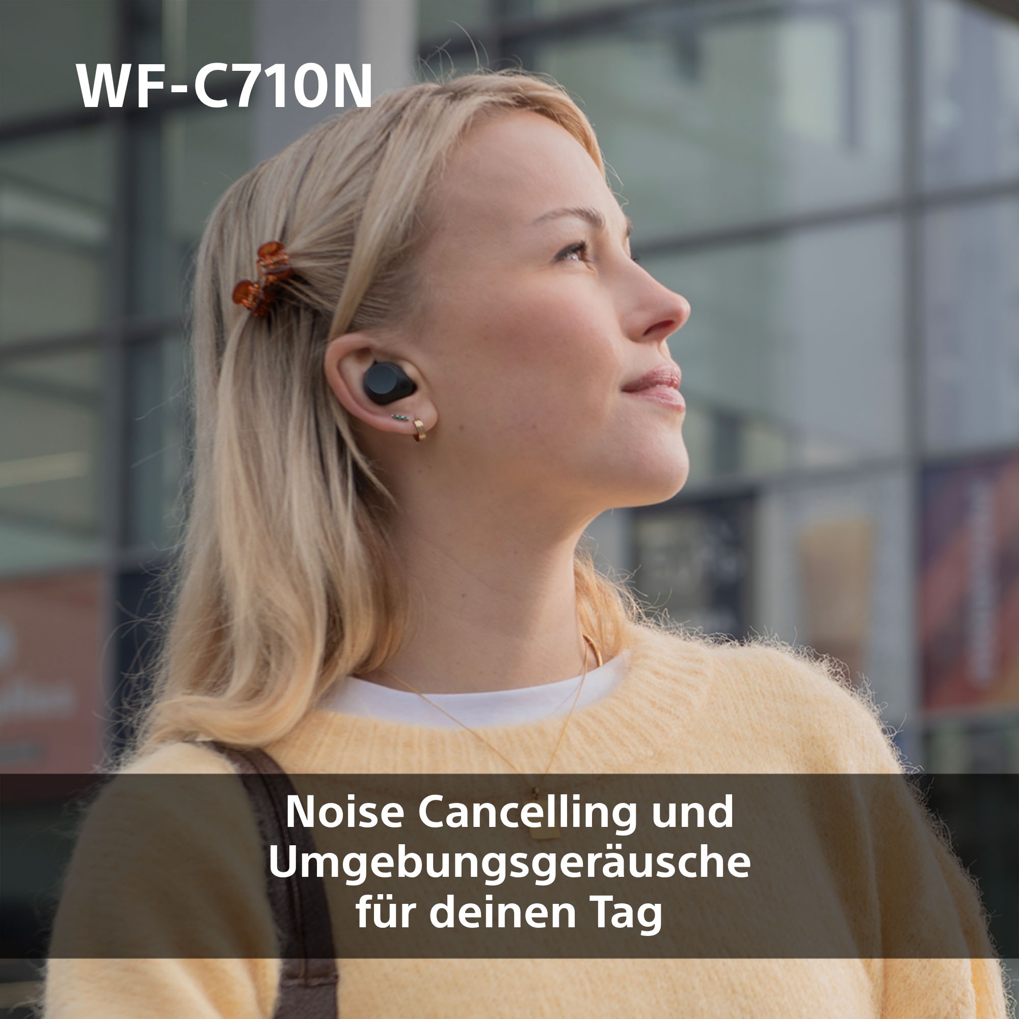 Sony In-Ear-Kopfhörer »WF-C710N«, Bluetooth-A2DP Bluetooth-AVRCP Bluetooth (Audio Video Remote Control Profile)-HFP-HSP, Active Noise Cancelling (ANC)-Freisprechfunktion-Multi-Point-Verbindung-Rauschunterdrückung-Sprachsteuerung