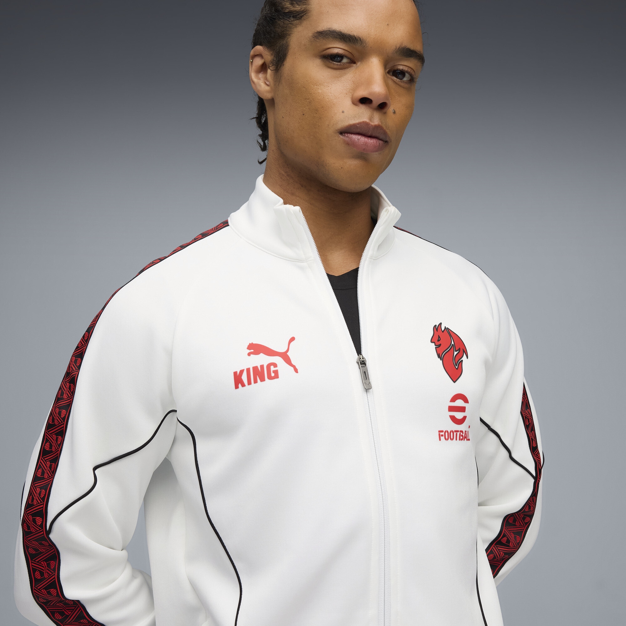 PUMA Sweatjacke »AC Milan KING Anthem Jacke Herren«