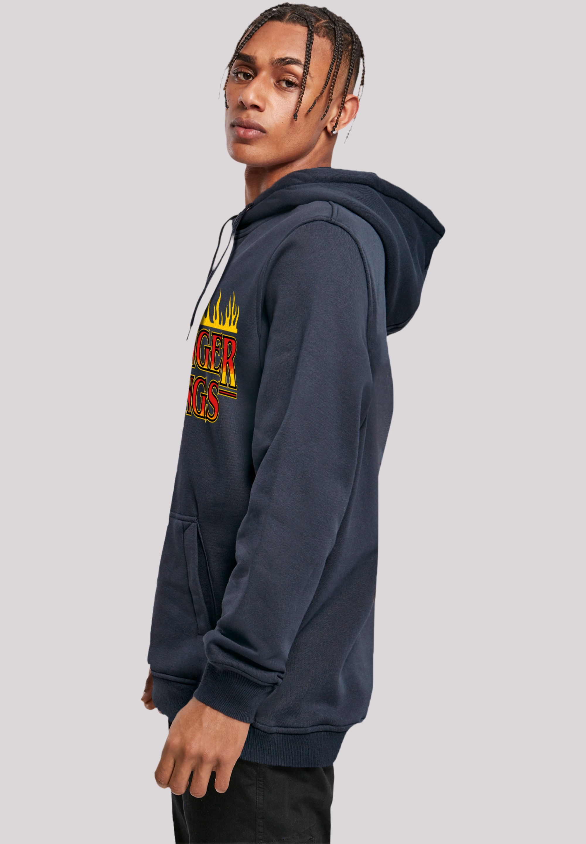 F4NT4STIC Kapuzenpullover »Stranger Things Fire Logo Men Netflix TV Series«, Premium Qualität