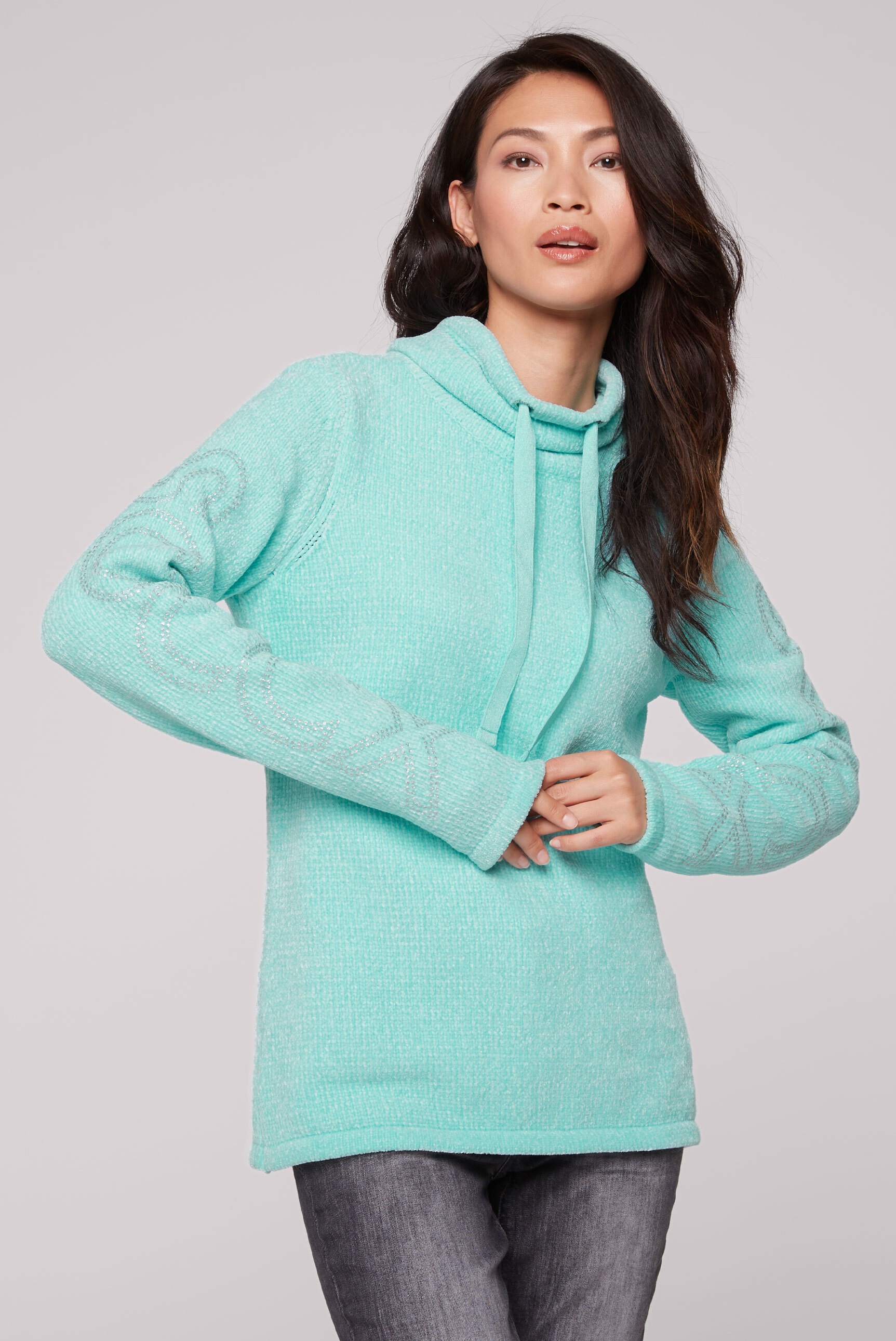SOCCX Rollkragenpullover iš Flauschstrick