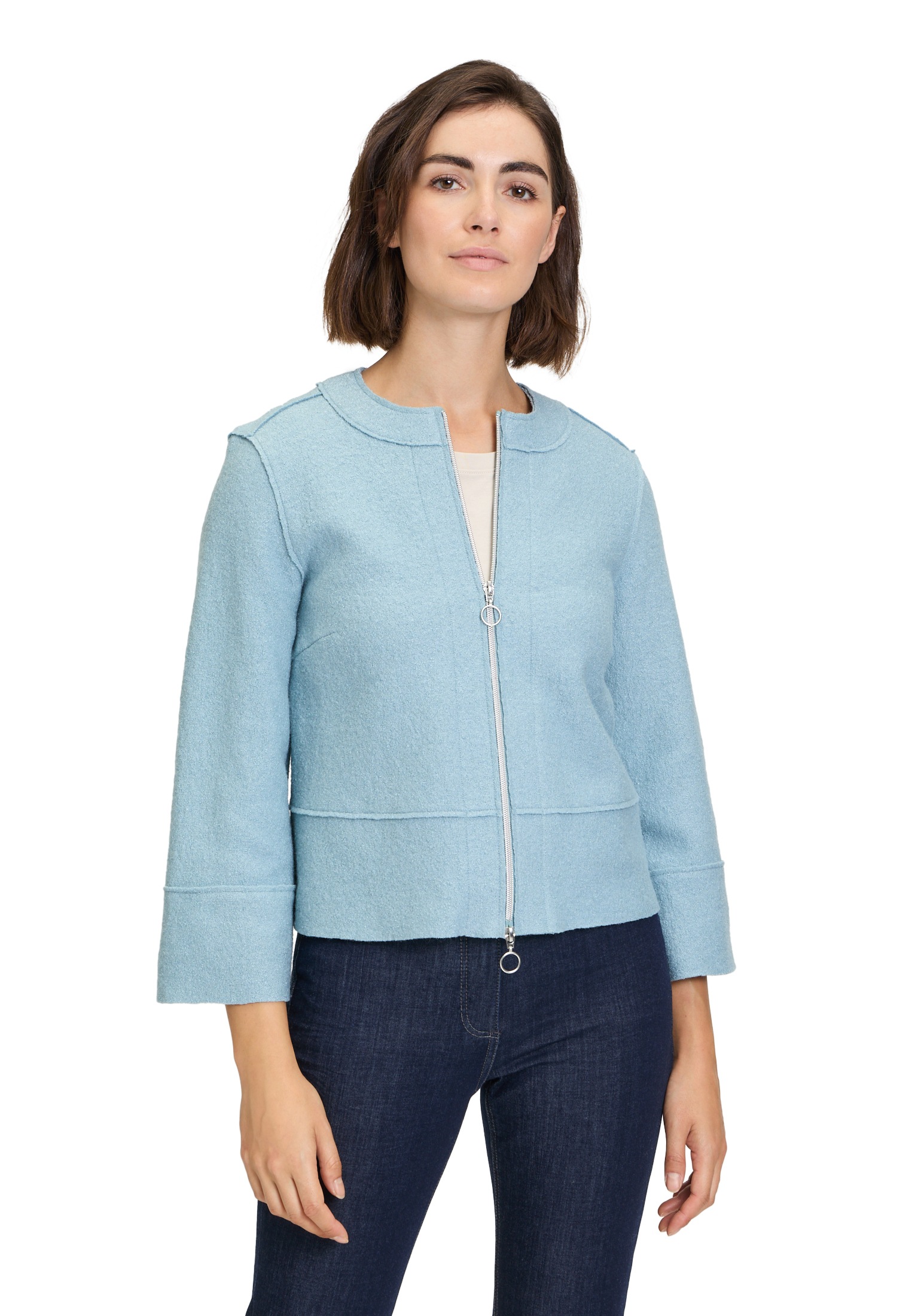 Betty Barclay Jackenblazer "Betty Barclay Blazer-Jacke mit Taschen", Material