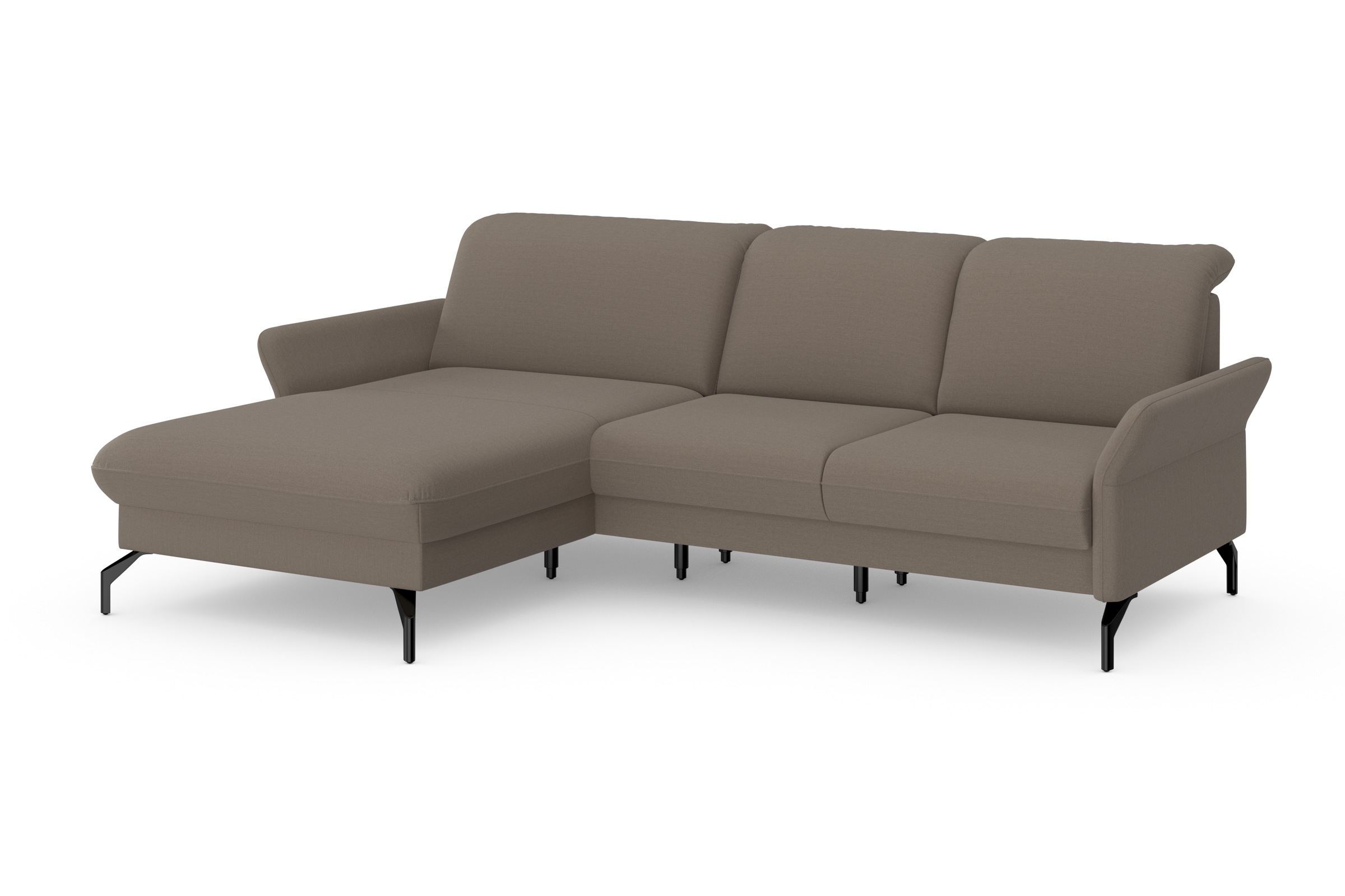 sit&more Ecksofa »Fashion L-Form«, wahlweise mit Kopfteilverstellung und Vorziehsitz, motorisch