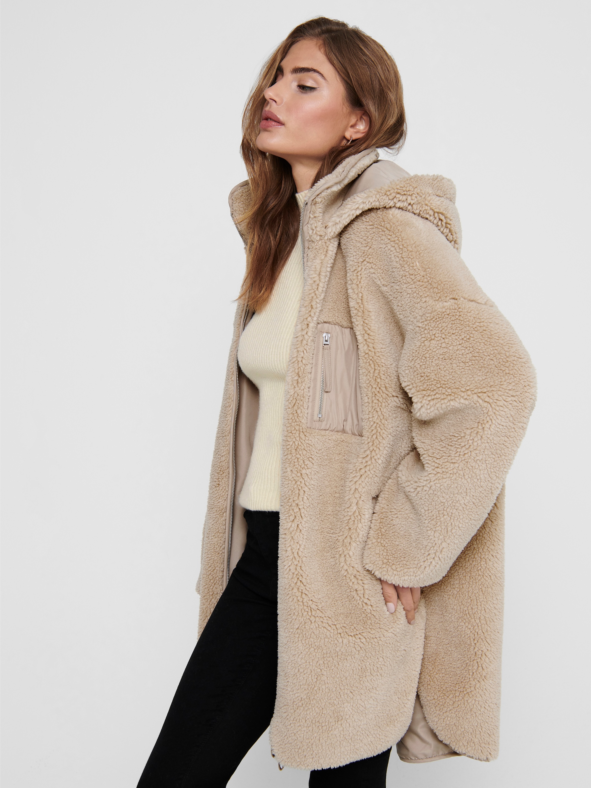 ONLY Wollmantel "ONLSASCHA SHERPA JACKET LIFE OTW NOOS" günstig online kaufen