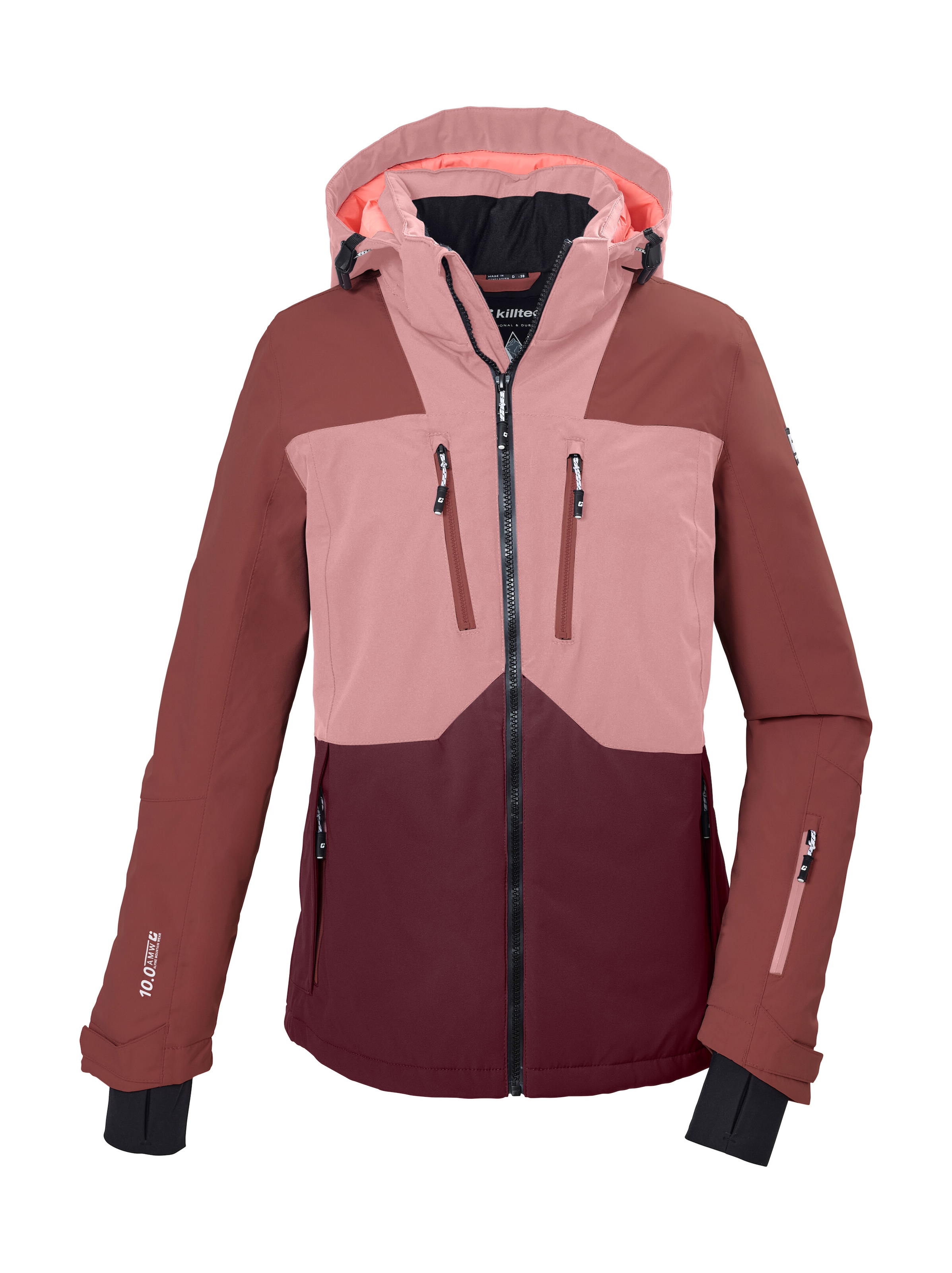 Killtec Skijacke »KSW 503 WMN SKI JCKT« Mehrfarbige, wasserdichte Skijacke mit abnehmbarer Kapuze