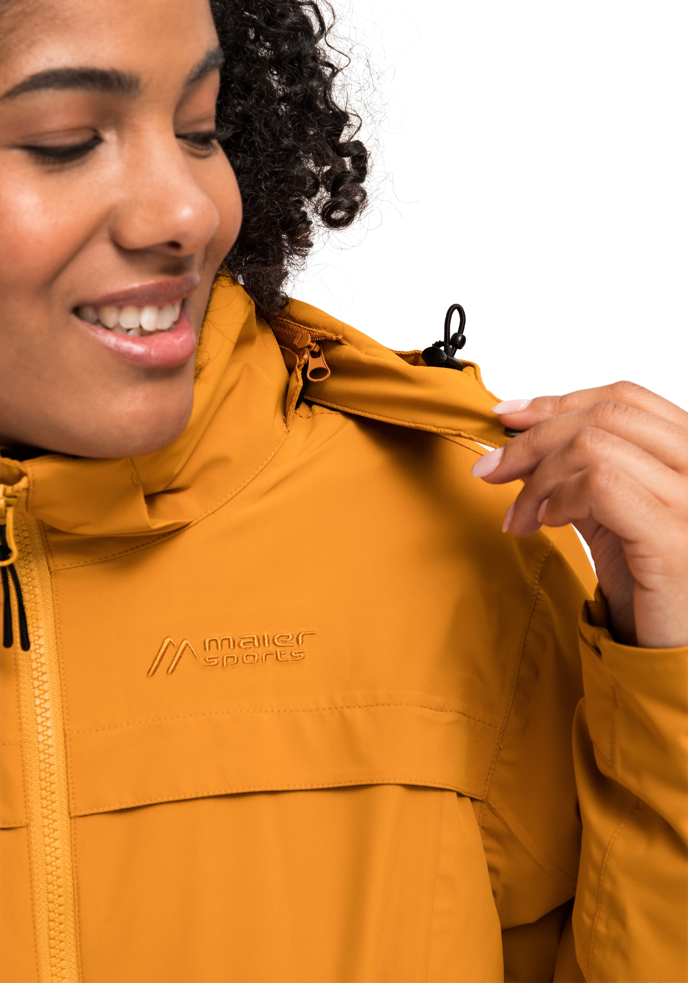 Maier Sports Outdoorjacke »Liselotte«, Damen Mantel, atmungsaktiv wasserdicht, wattierte Jacke mit Kapuze
