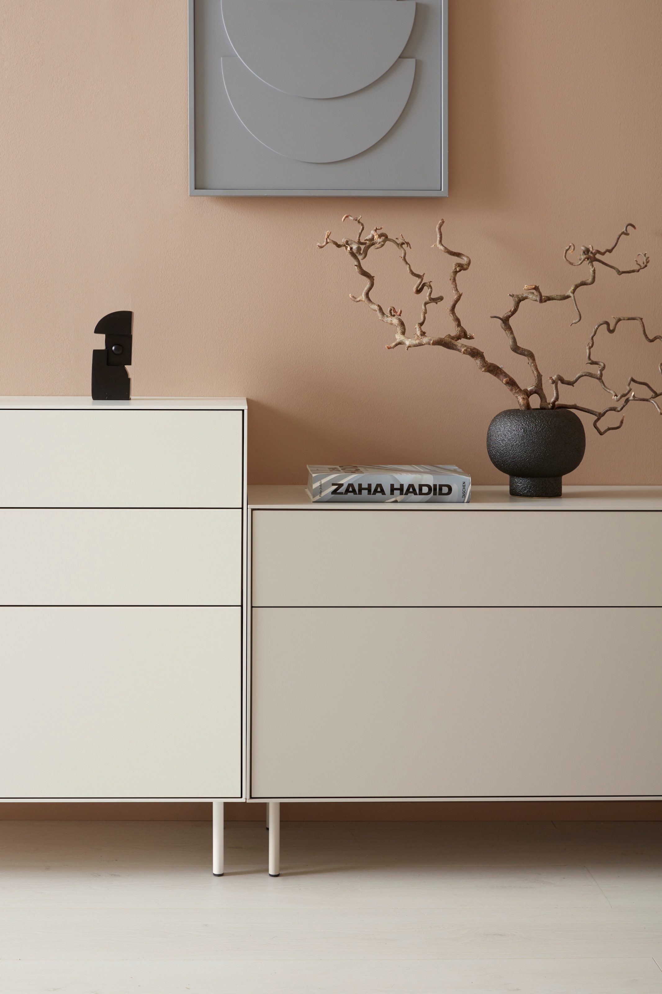 LeGer Home by Lena Gercke Sideboard »Essentials«, Breite: 167cm, MDF lackiert, Push-to-open-Funktion