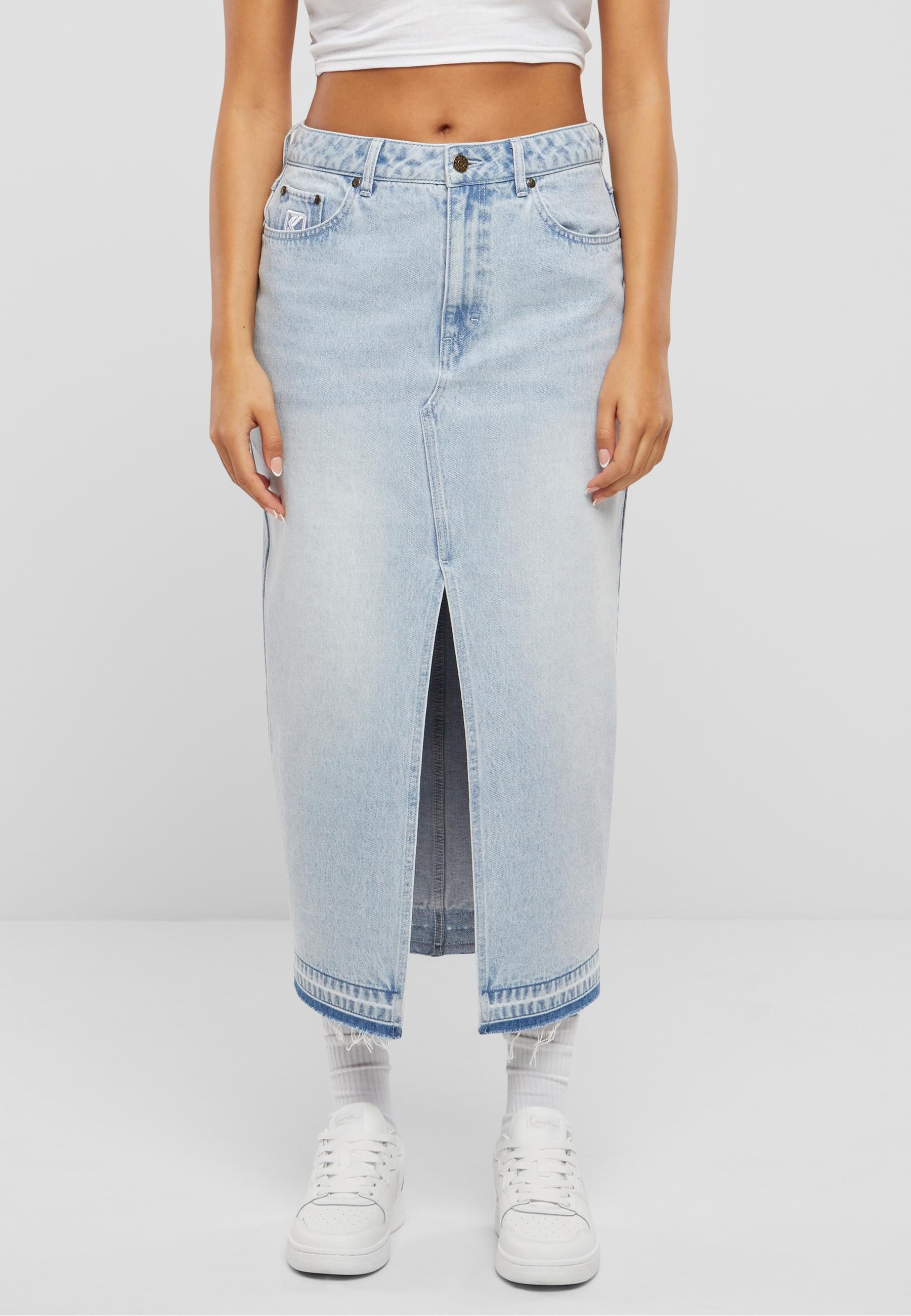 Karl Kani Shirtkleid »Karl Kani Damen KW242-033-1 Karl Kani OG Long Denim Skirt«, (1 tlg.)