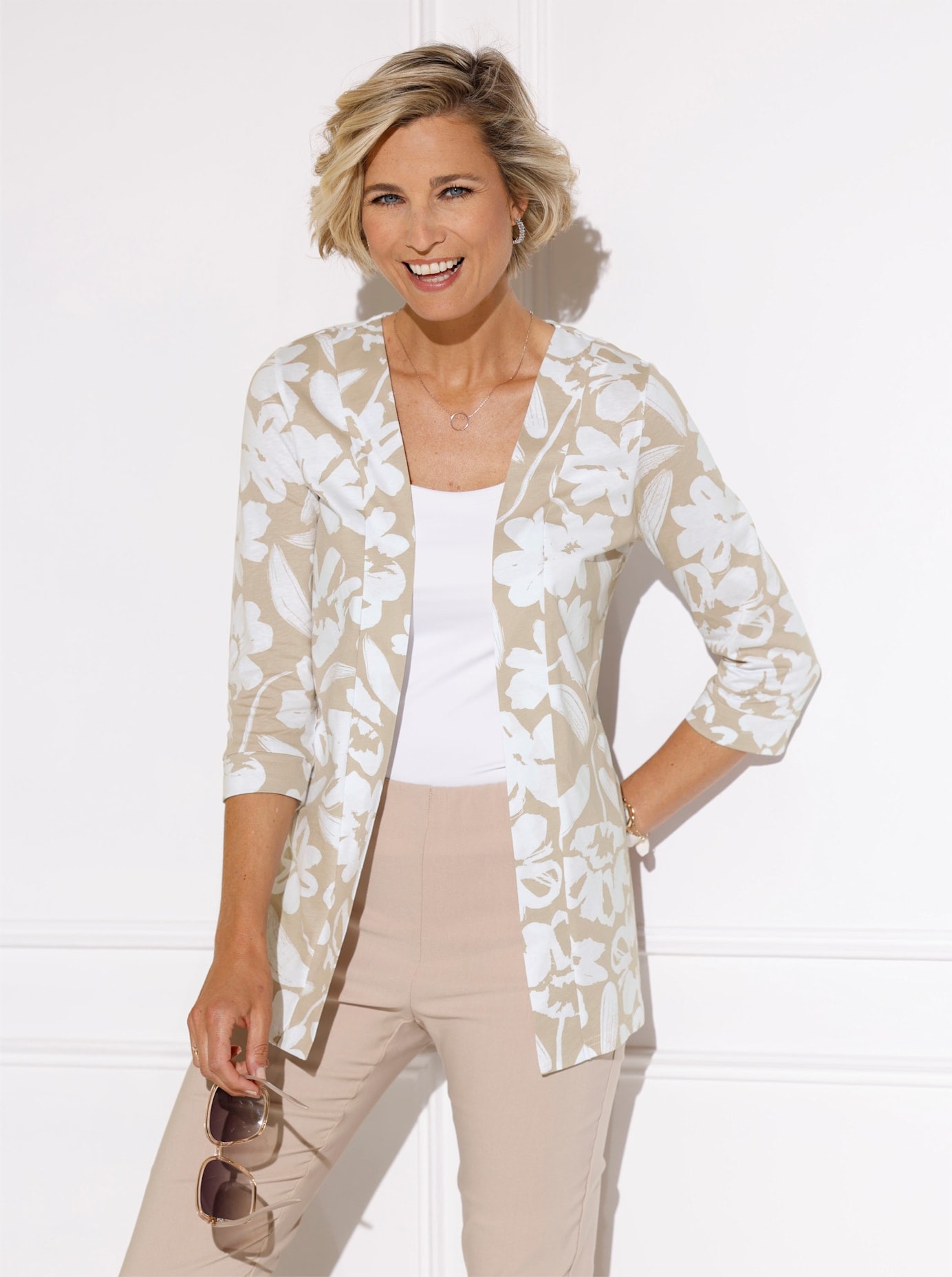 Classic Basics Shirtjacke "Long-Shirtjacke" 1 Stk. tlg. günstig online kaufen