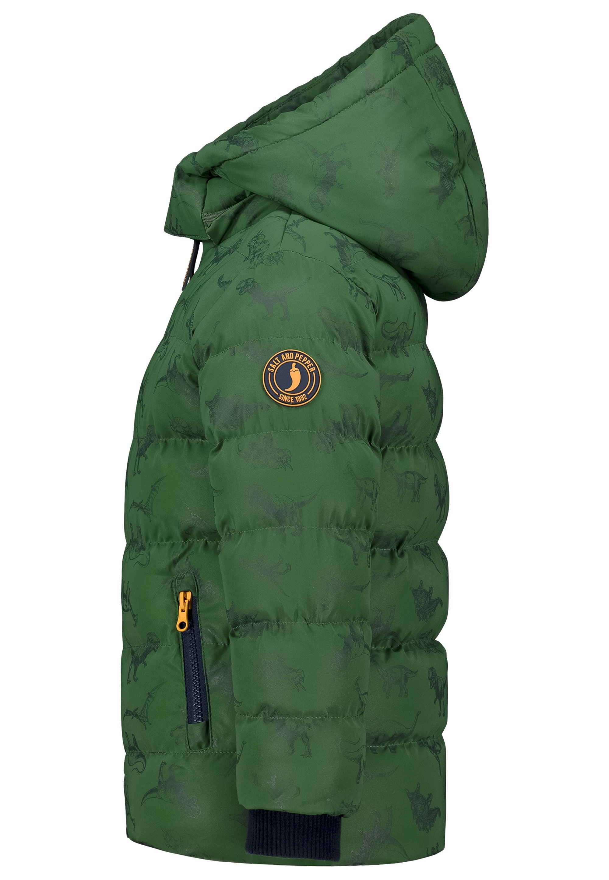 SALT AND PEPPER Steppjacke »Dinoprint«, mit komplett reflektierendem Druck