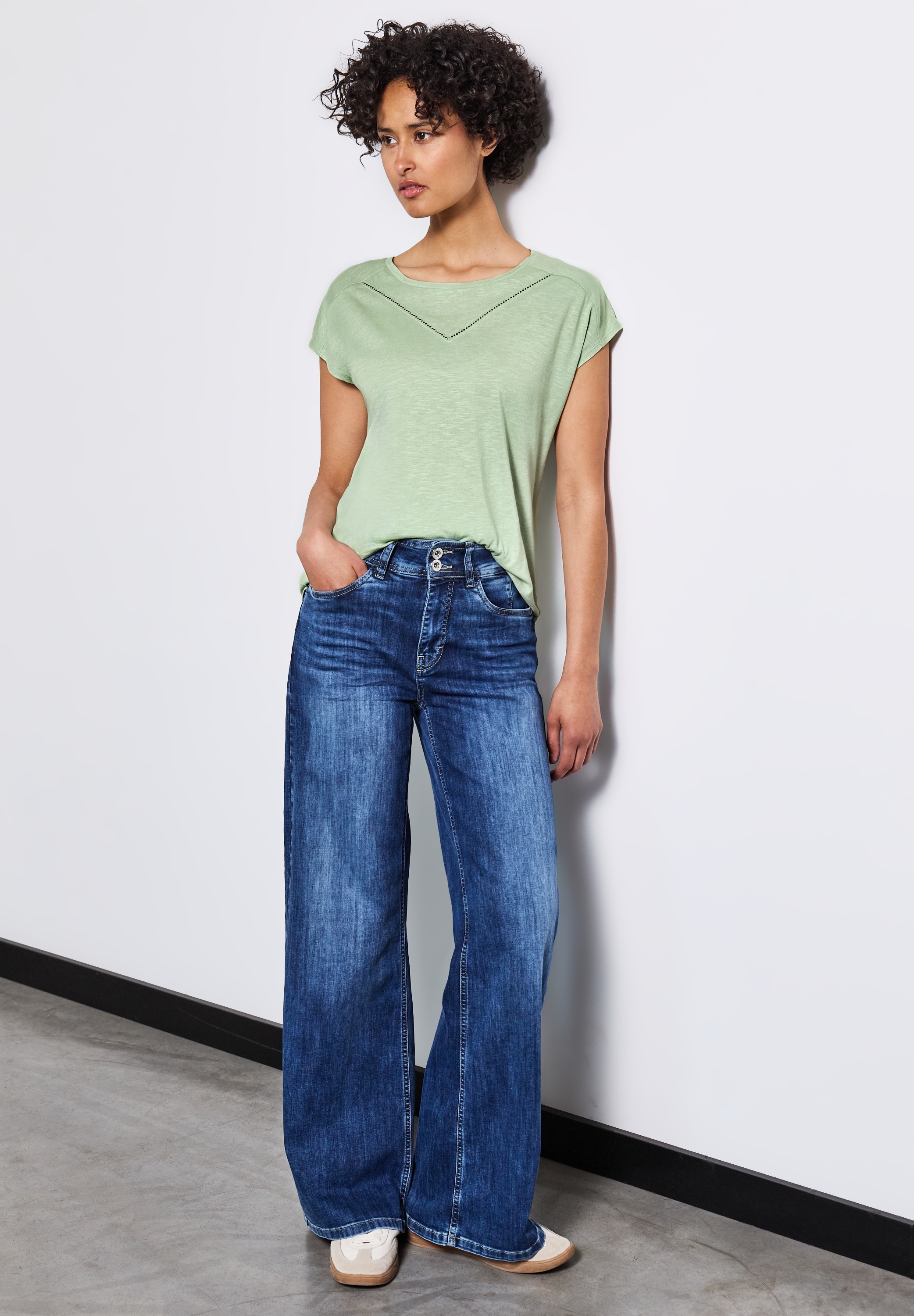 STREET ONE Shirttop, mit Deko-Tape
