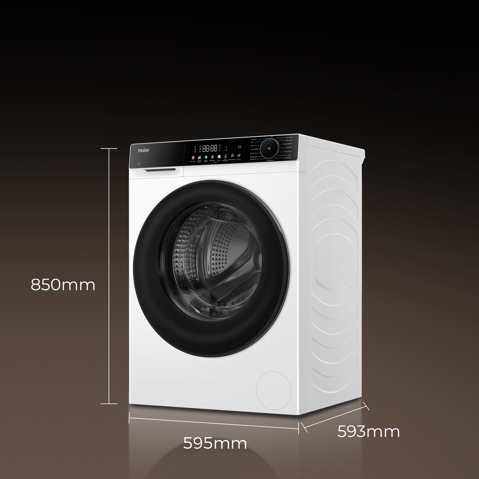 Haier HW120-BP14657U1 Waschmaschine (12 kg, 1330 U/Min., A, Frontlader)