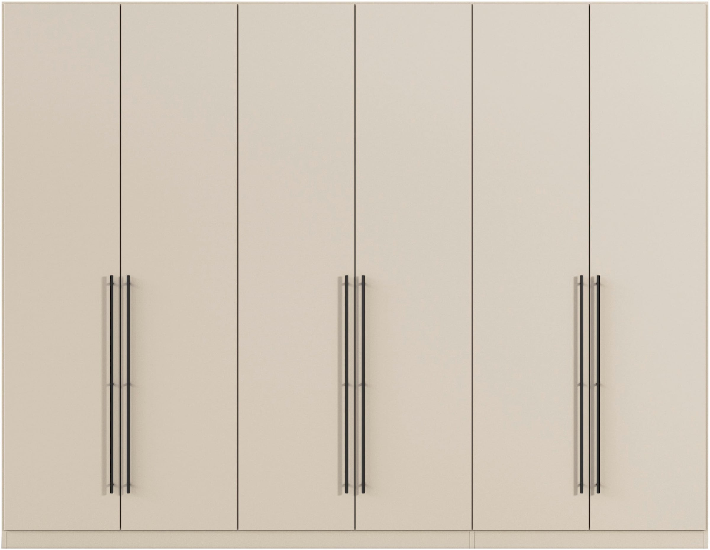 rauch Kleiderschrank, (in 3 verschiedenen Ausstattungen BASIC/CLASSIC/PREMIUM), mit hochwertigen Stangengriffen in Schwarz aus Metall MADE IN GERMANY