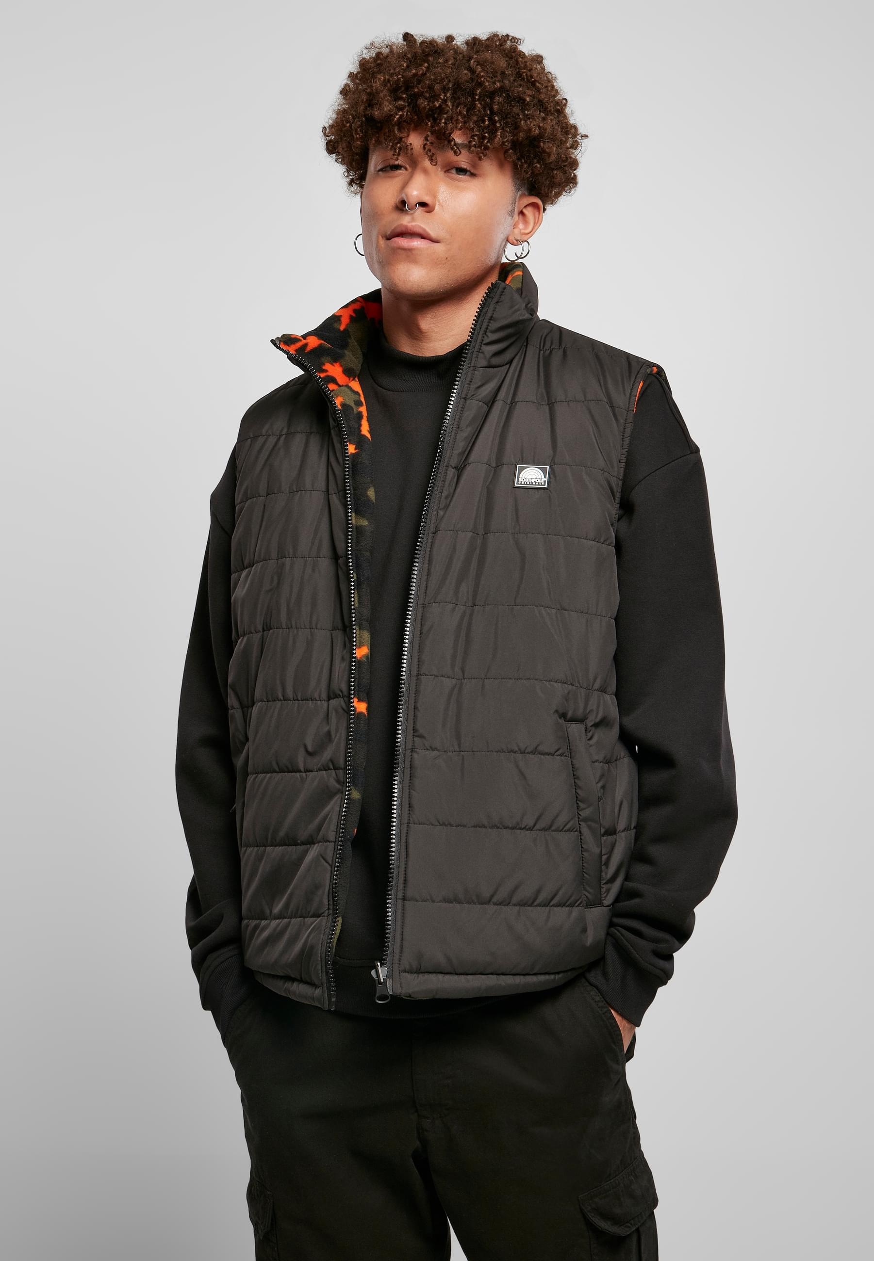 Southpole Jerseyweste »Southpole Herren Southpole Reversible Bubble Vest« 1 Stk. tlg.