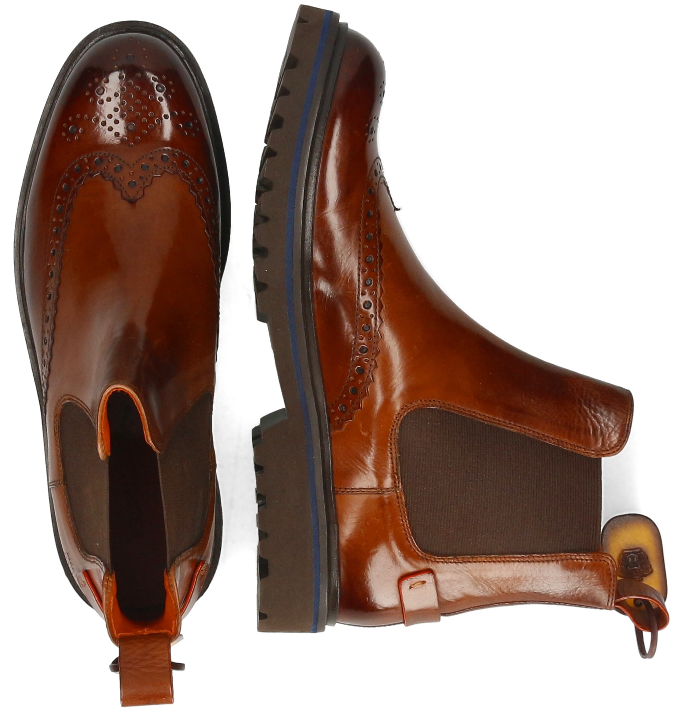 Melvin & Hamilton Chelseaboots "Pierce 26 - vegetabil gegerbt", Budapester, günstig online kaufen