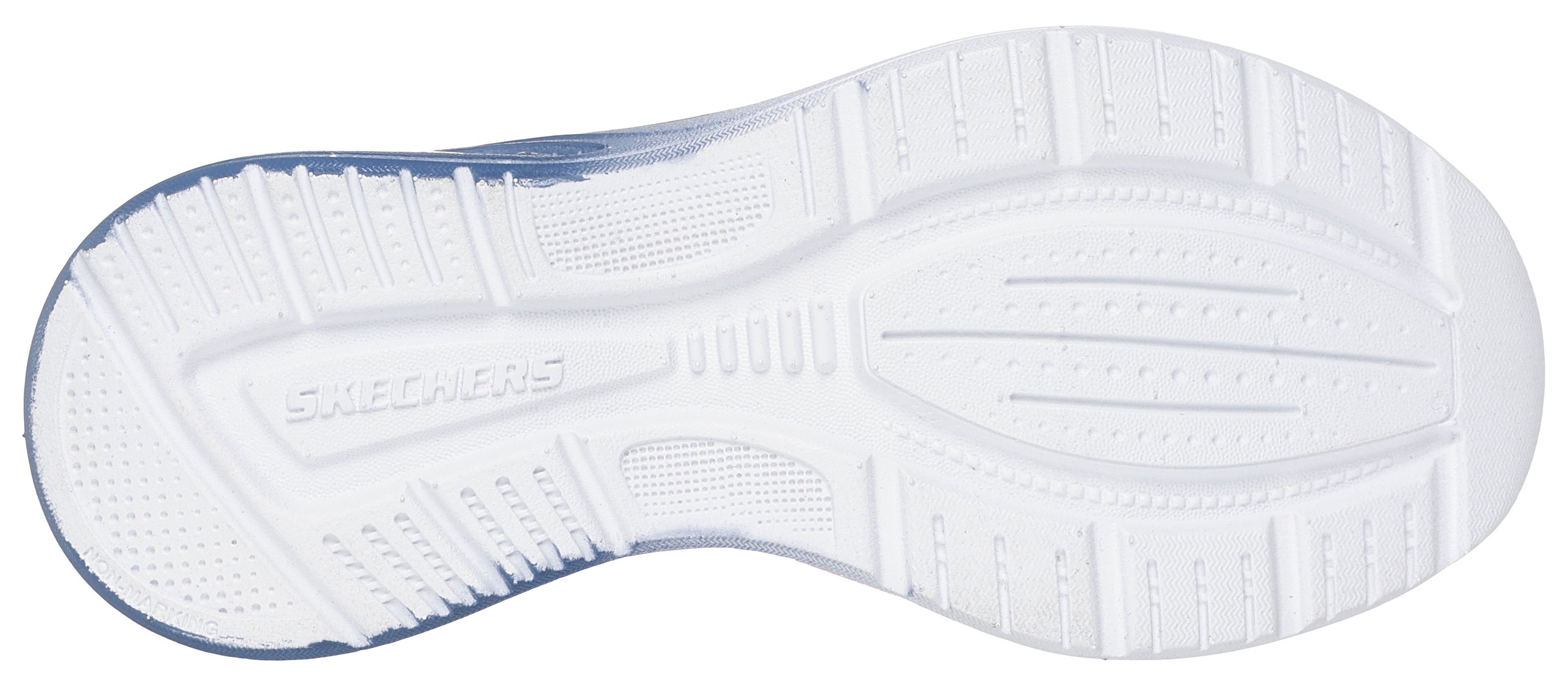 Skechers Kids Sneaker »MICROSPEC MAX ADVANCE«, Slip-OnSneaker, Klettverschluss,S-Logo, Größenschablone zum Download