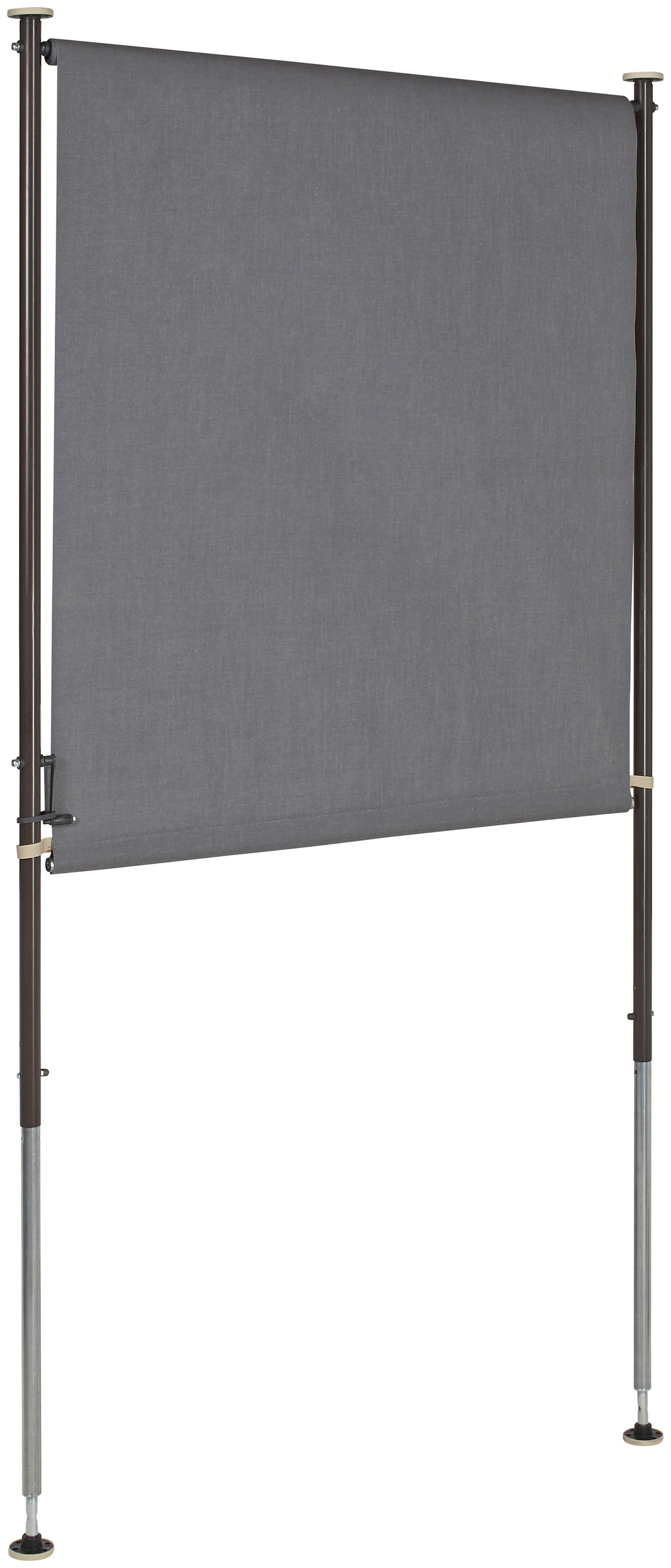 Thumbnail - Angerer Freizeitmöbel Klemm-Senkrechtmarkise grau, BxH: 150x275 cm