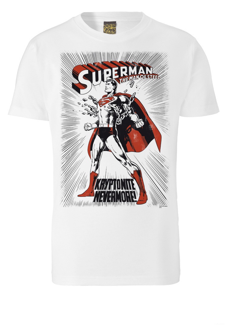 LOGOSHIRT T-Shirt »SUPERMAN KRYPTONITE«, mit coolem Frontdruck