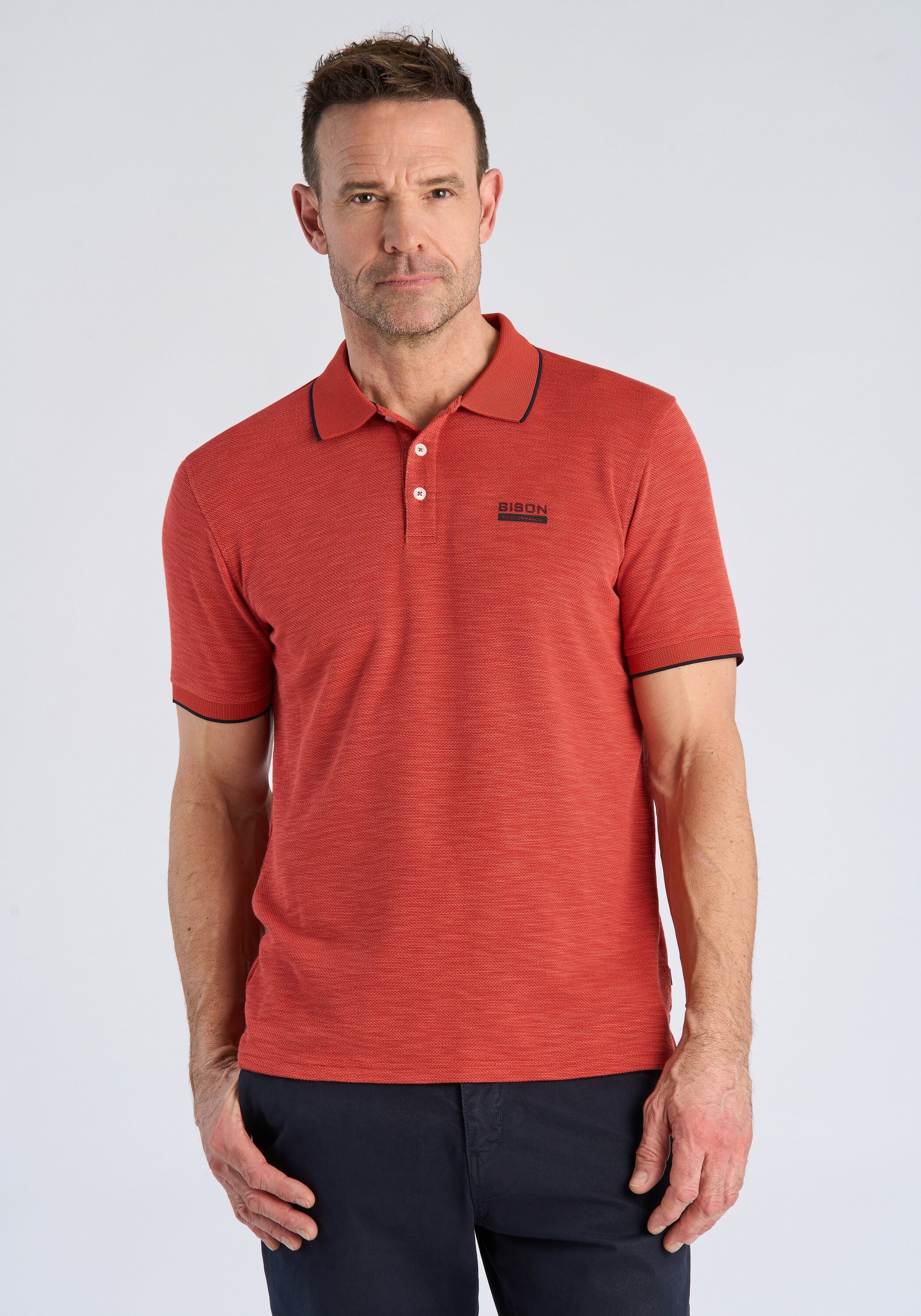 BISON Poloshirt "Poloshirt Comfort Fit" günstig online kaufen