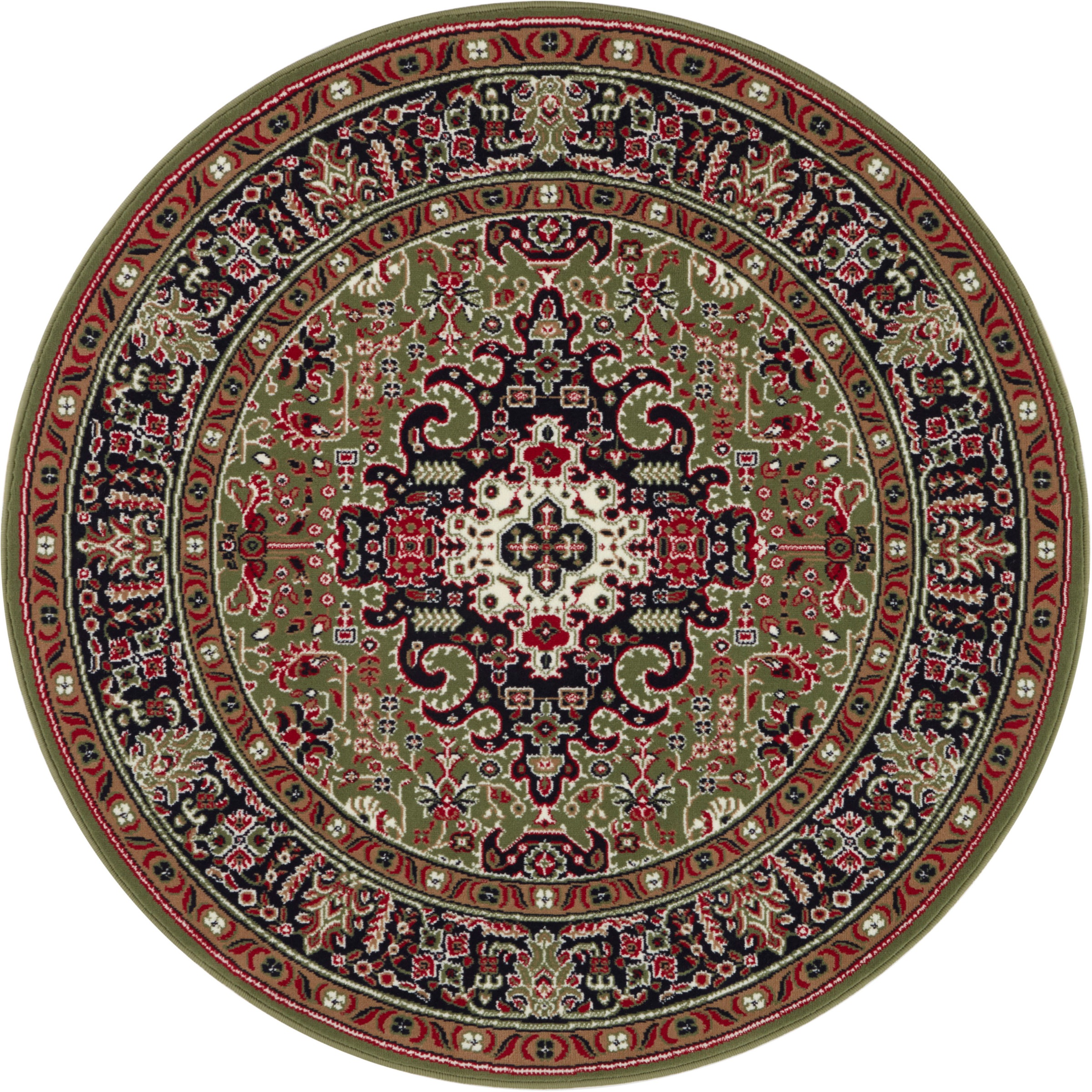 NOURISTAN Teppich »Skazar Isfahan«, rund, 9 mm Höhe, Kurzflor, Orient, Teppich, Vintage, Esszimmer, Wohnzimmer, Flur