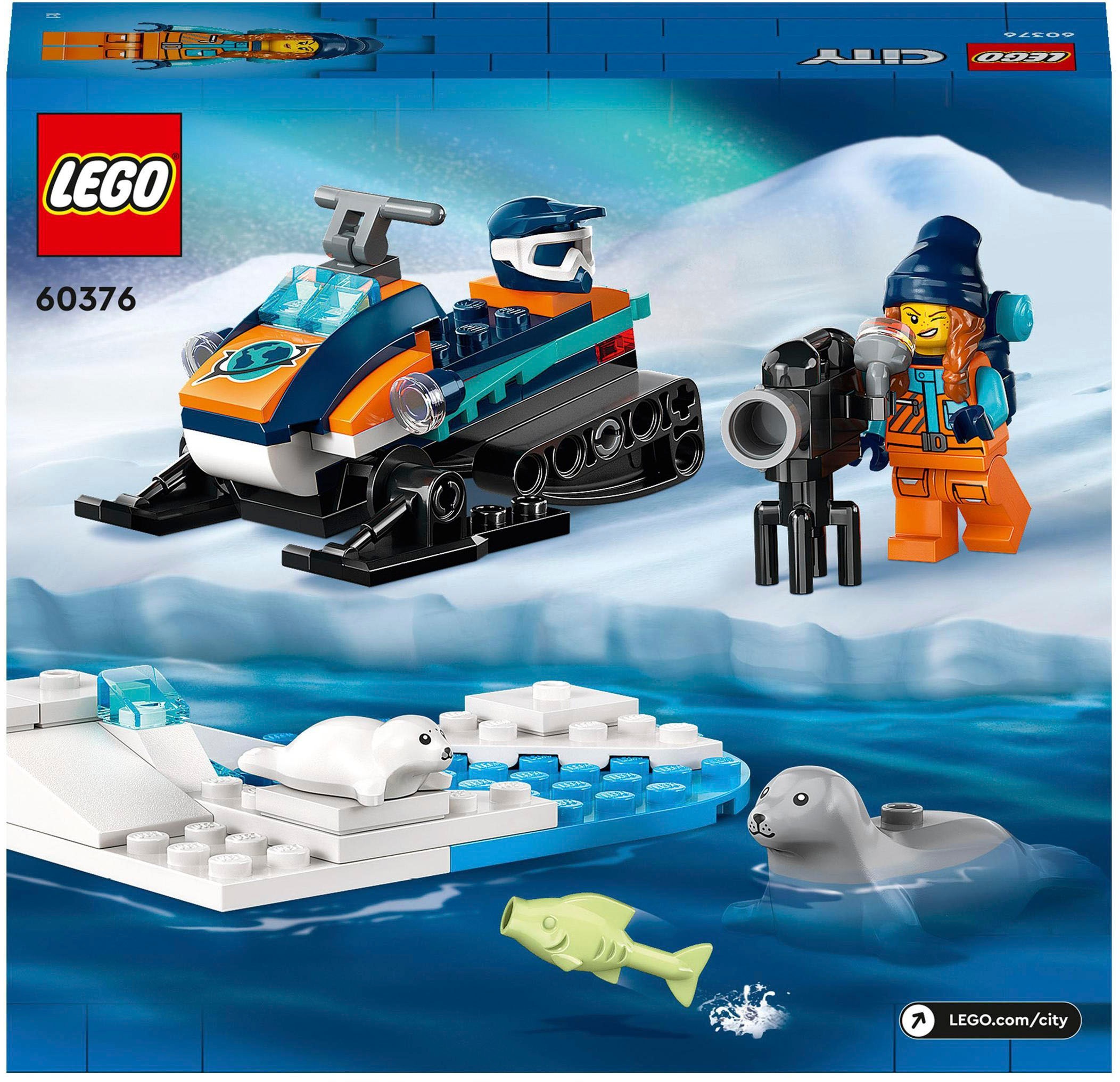 LEGO® Konstruktionsspielsteine »Arktis-Schneemobil (60376), LEGO® City«, (70 St.), Made in Europe