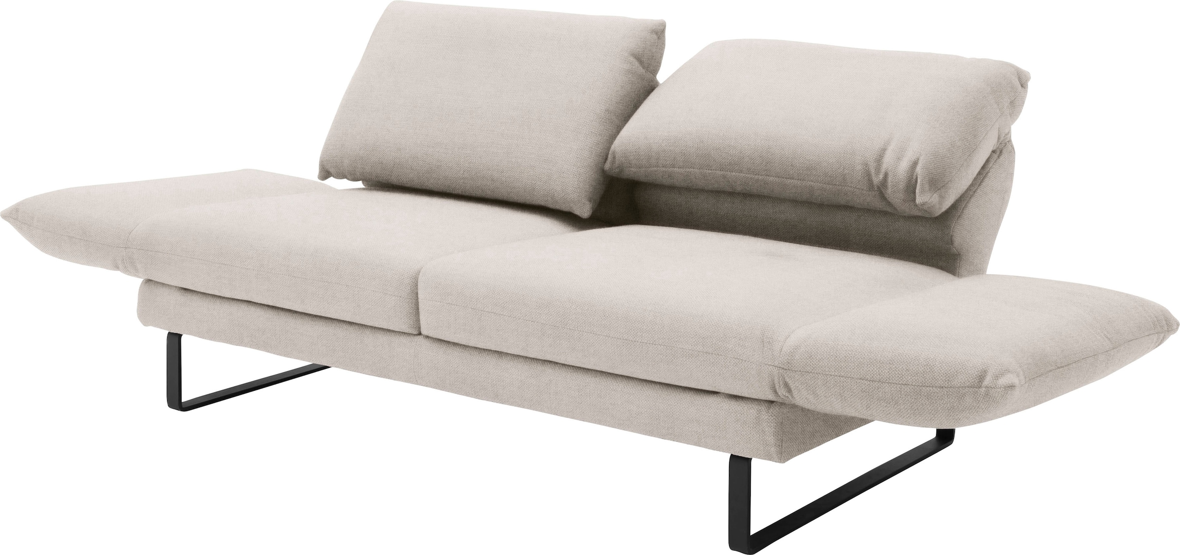 SCHÖNER WOHNEN-Kollektion 2-Sitzer »Spin, Multifunktionssofa, bequem und hochwertig verarbeitet«, Drehsitz-Funktion, USB-Anschluss, Armlehnfunktion, Rückenverstellung