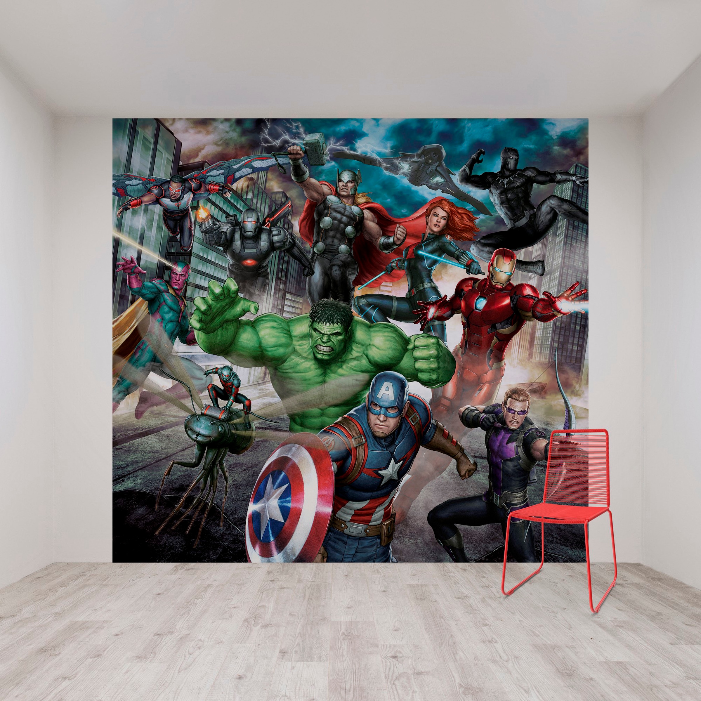 Fototapete »Avengers«, Mehrfarbig - 300x280cm