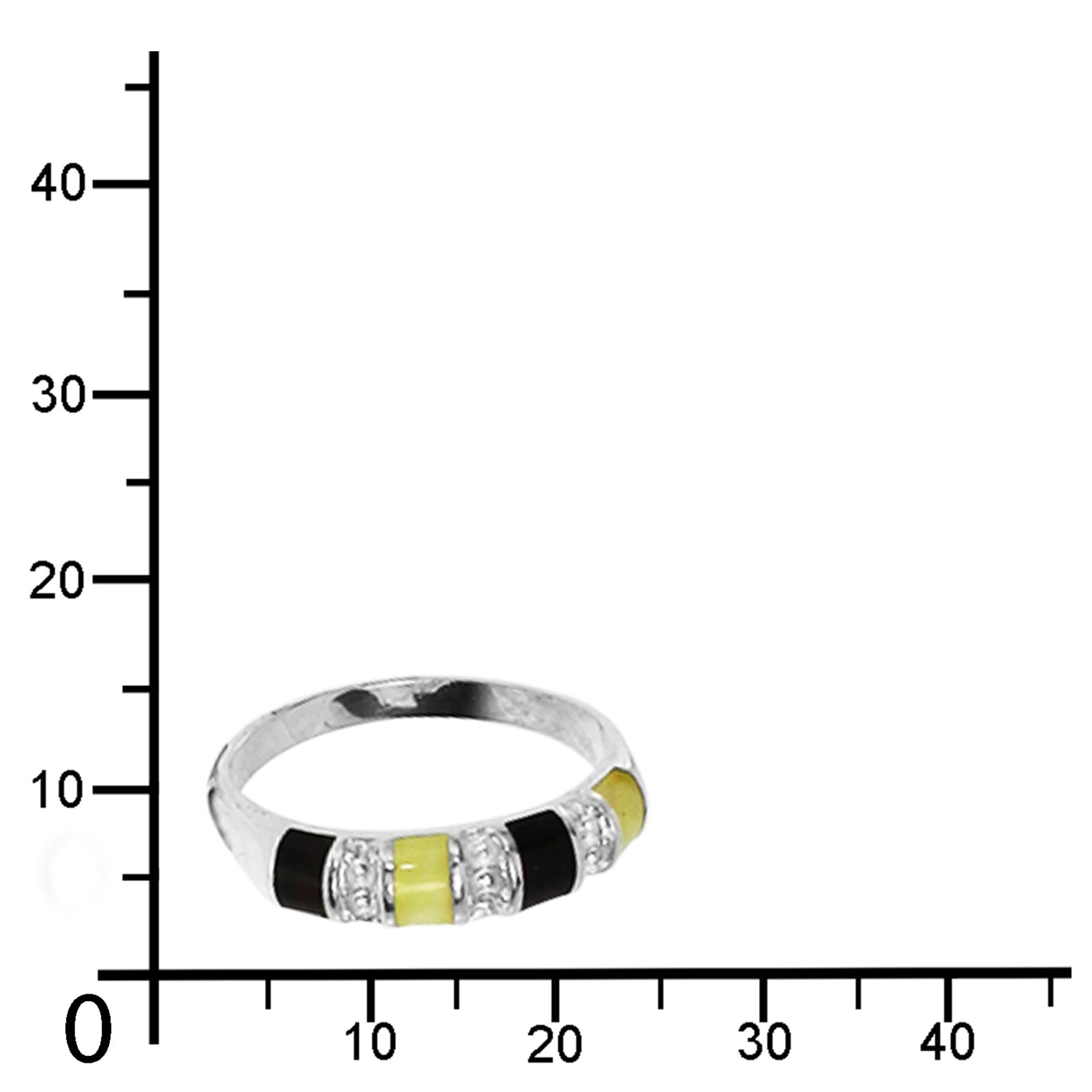 OSTSEE-SCHMUCK Fingerring »- Bente - Silber 925/000 - Bernstein«