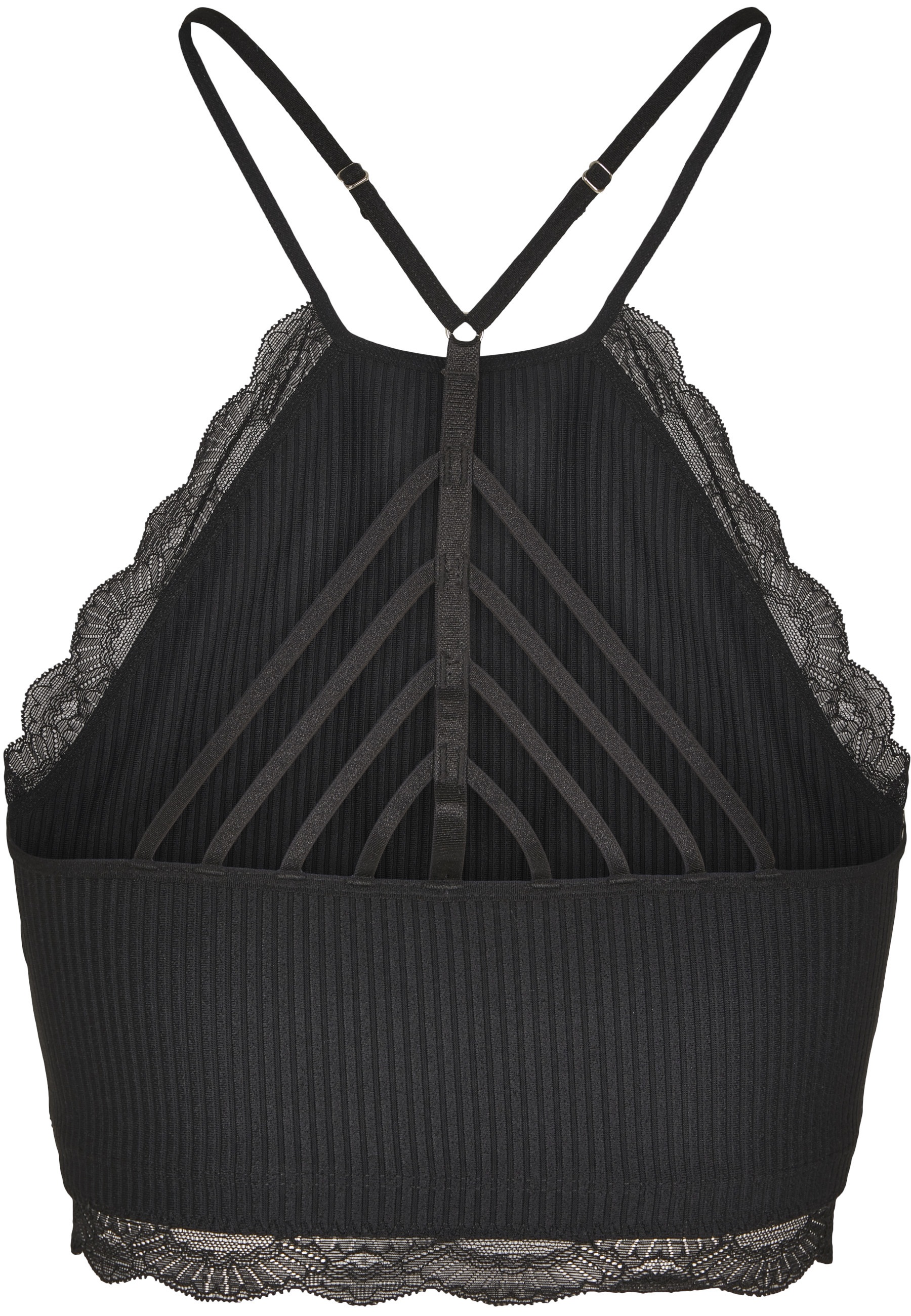 URBAN CLASSICS Sport-BH "Urban Classics Damen Ladies Laces String Top" günstig online kaufen