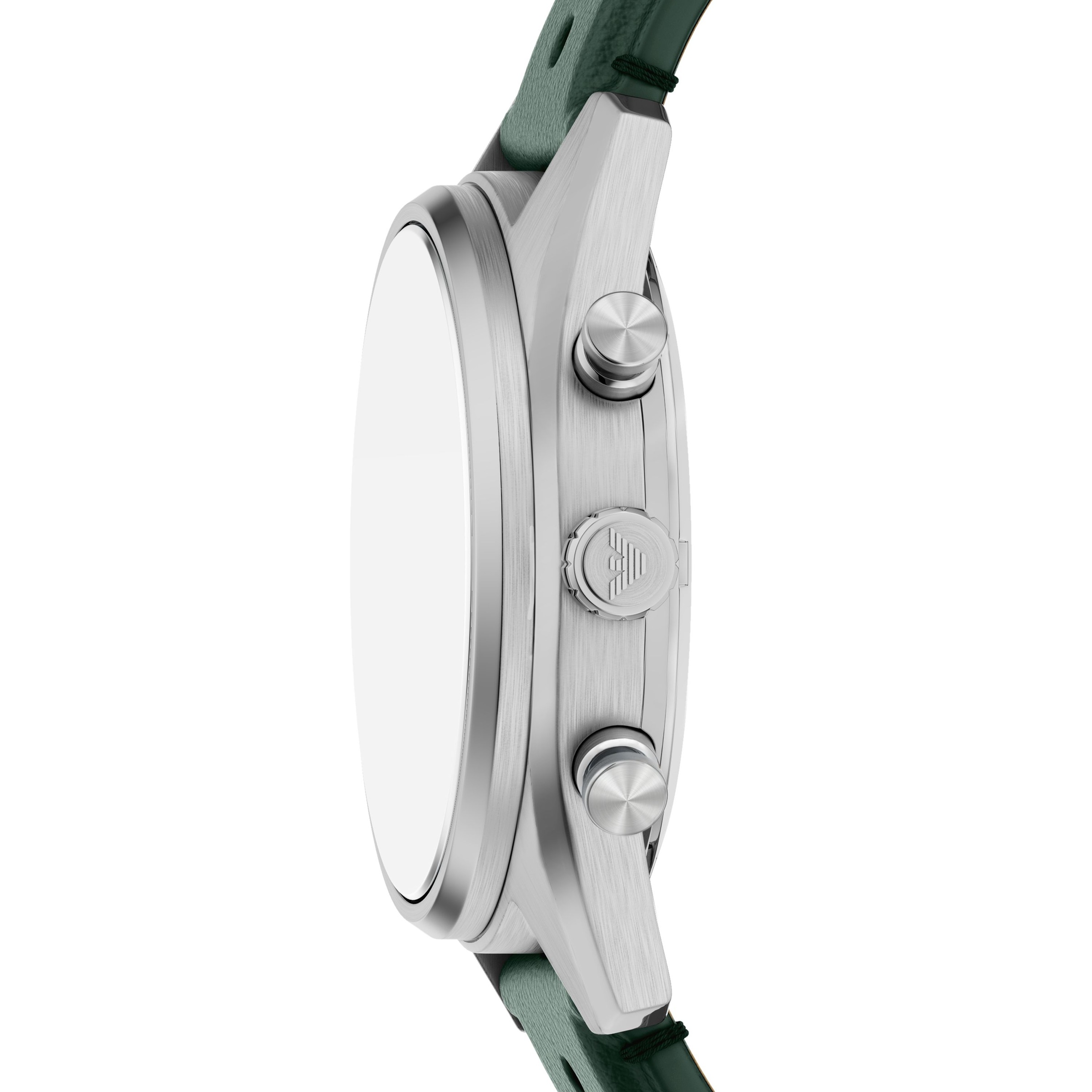 Emporio Armani Chronograph Quarzuhr, Armbanduhr, Herrenuhr, Lederarmband, analog, Tag