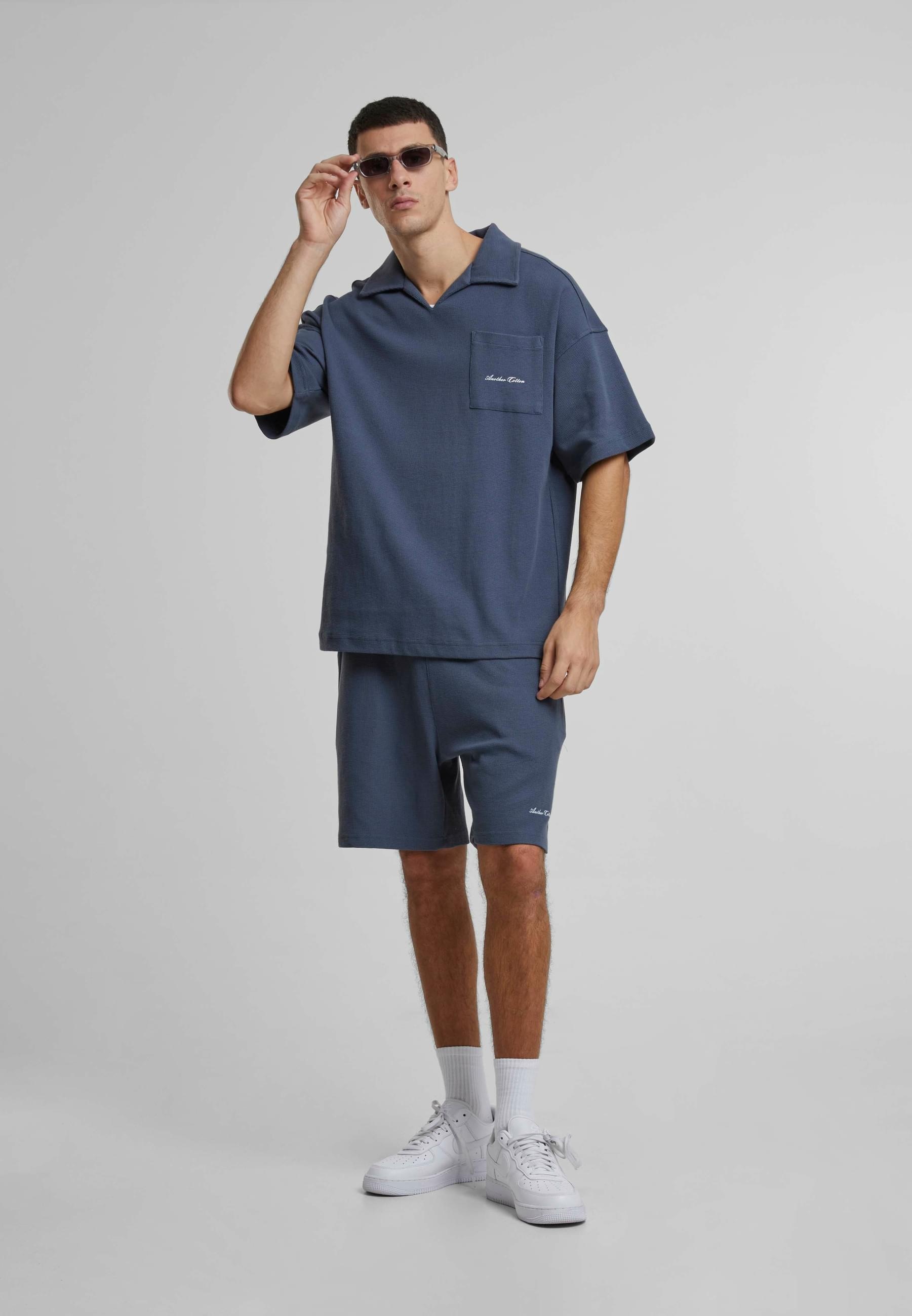 Another Cotton Lab Poloshirt »Another Cotton Lab Another Waffle Oversized Polo Shirt«, (1 tlg.)