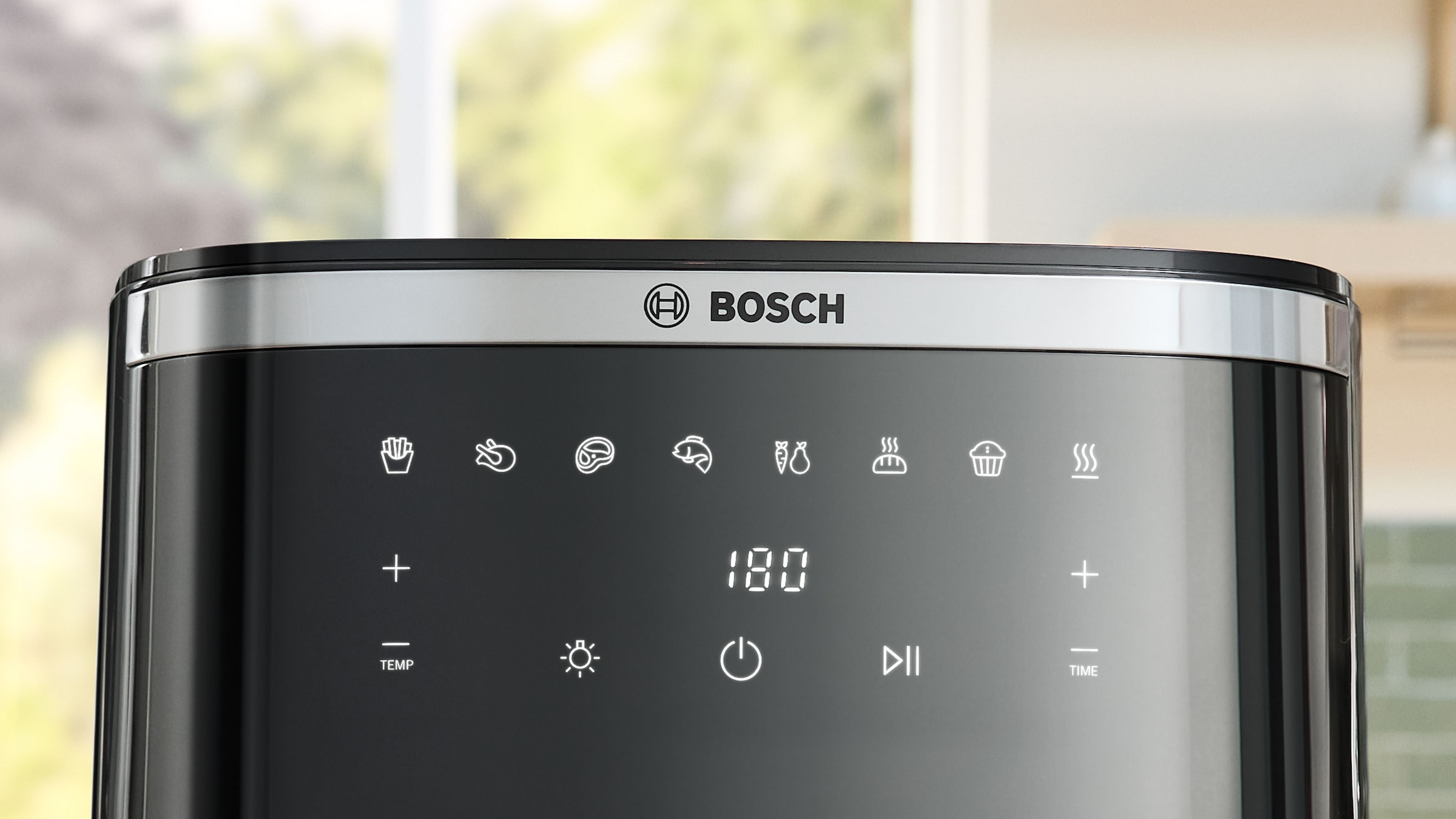 BOSCH Heißluftfritteuse »MAF671B0 Air Fryer Serie 6, 7,1l, Sichtfenster, 7 Programme, schwarz«, 1800 W, Innenlicht, Schüttelalarm, Korb spülm.geeignet