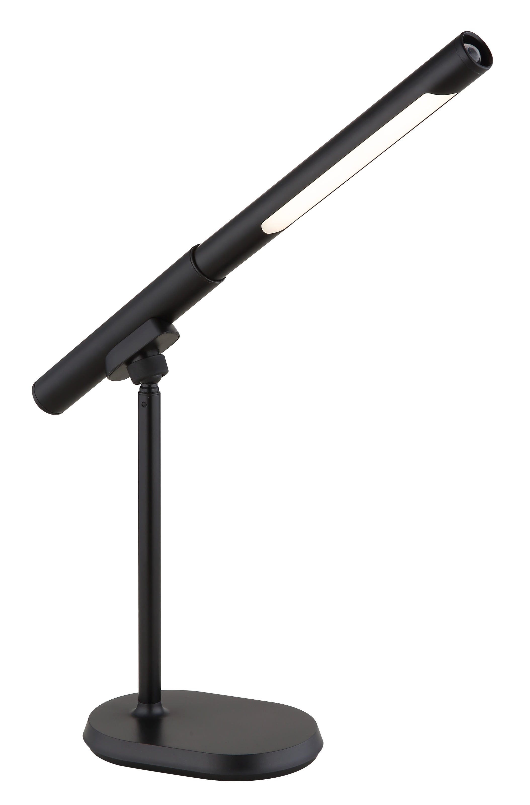 GLOBO LIGHTING LED Tischleuchte »MILAN«, Leuchtmittel LED-Modul | LED fest integriert, Tischlampe/Arbeitszimmer/Bürotischleuchte/Taschenlampe/schwarz