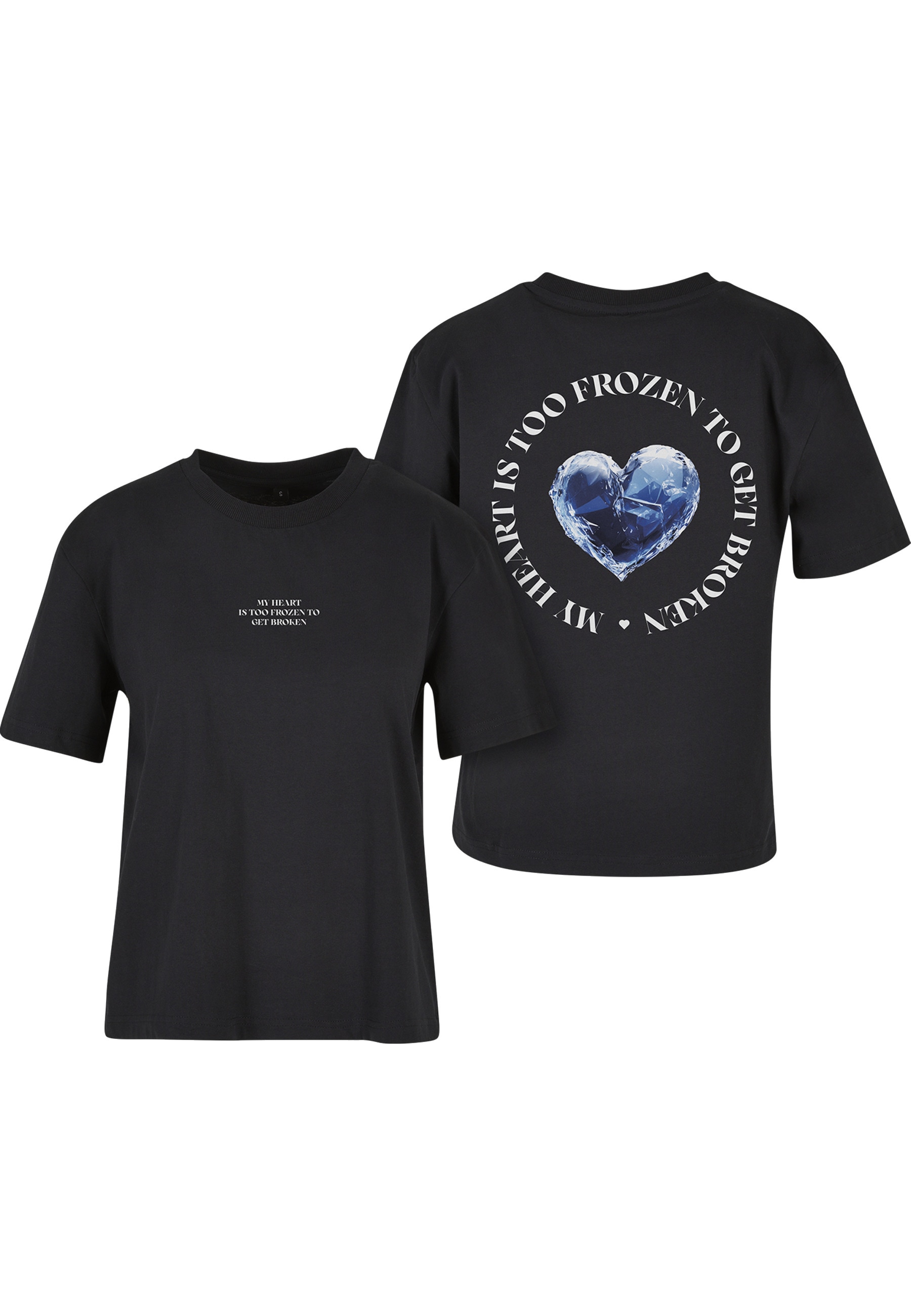 Miss Tee T-Shirt "Miss Tee Damen Too Frozen Tee" 1 Stk.