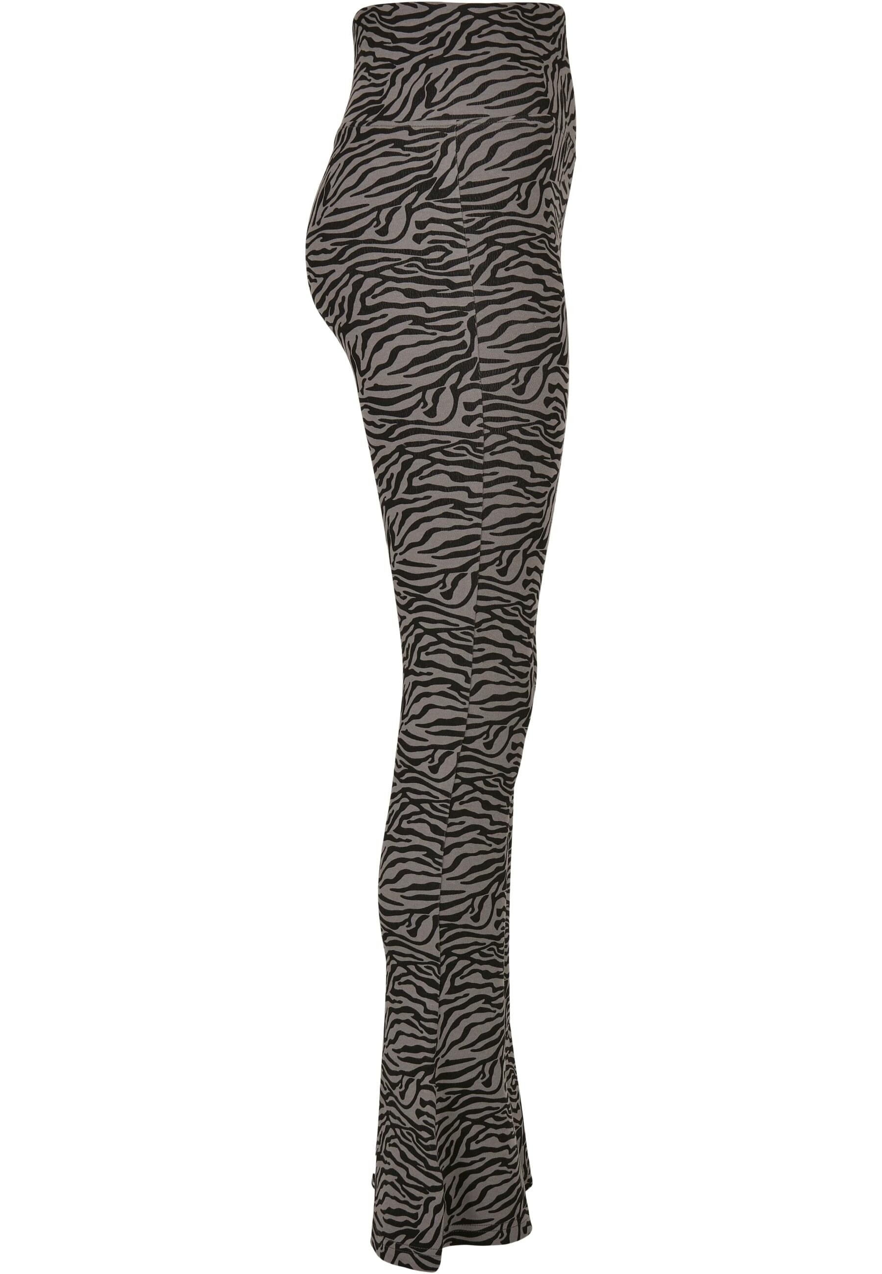 URBAN CLASSICS Leggings »Urban Classics Damen Ladies High Waist Zebra Boot Cut Leggings«, (1 tlg.)