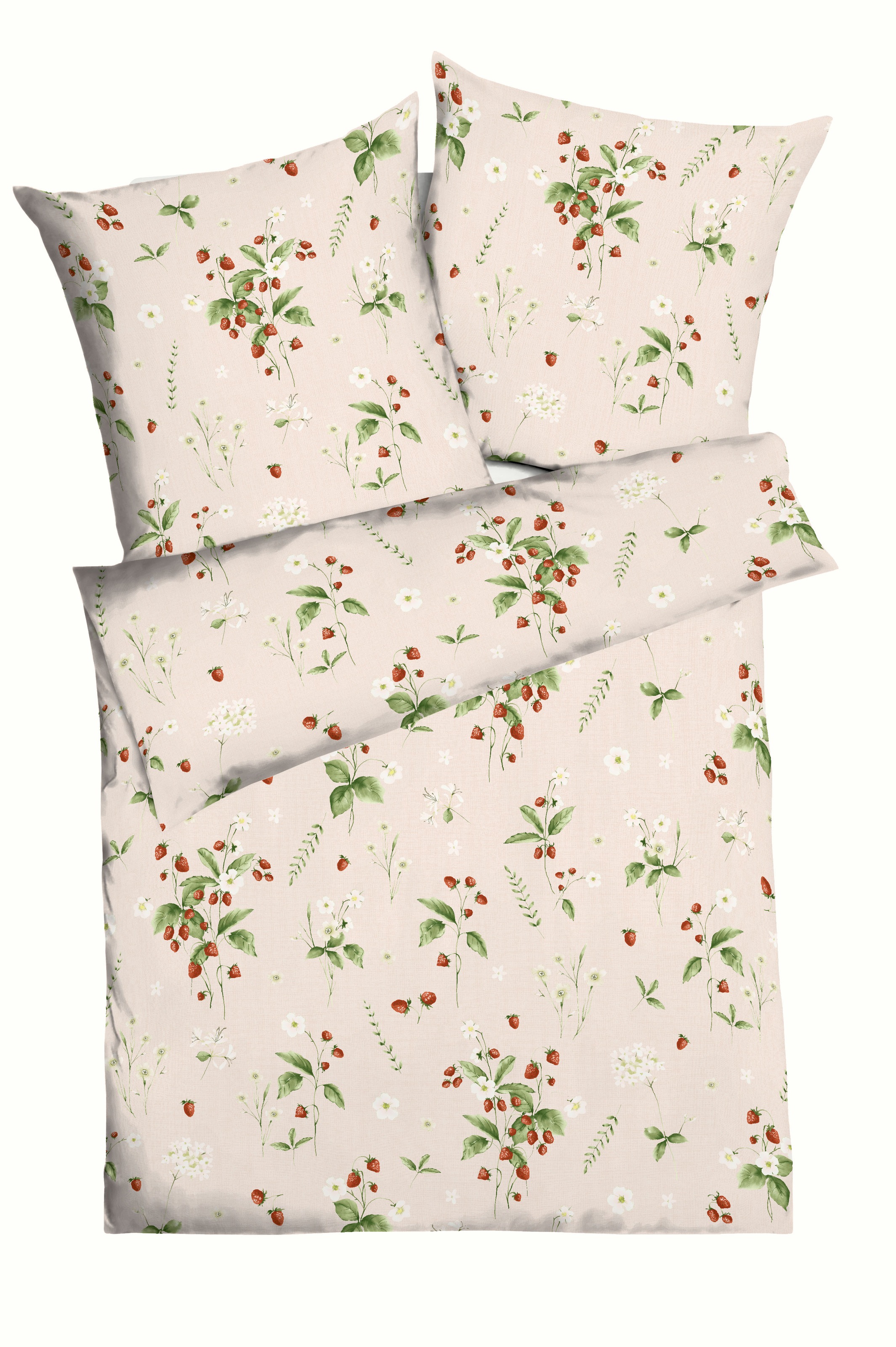 Kaeppel Wendebettwäsche "Walderdbeeren" 2 Stk. tlg. Mit Walderdbeeren günstig online kaufen
