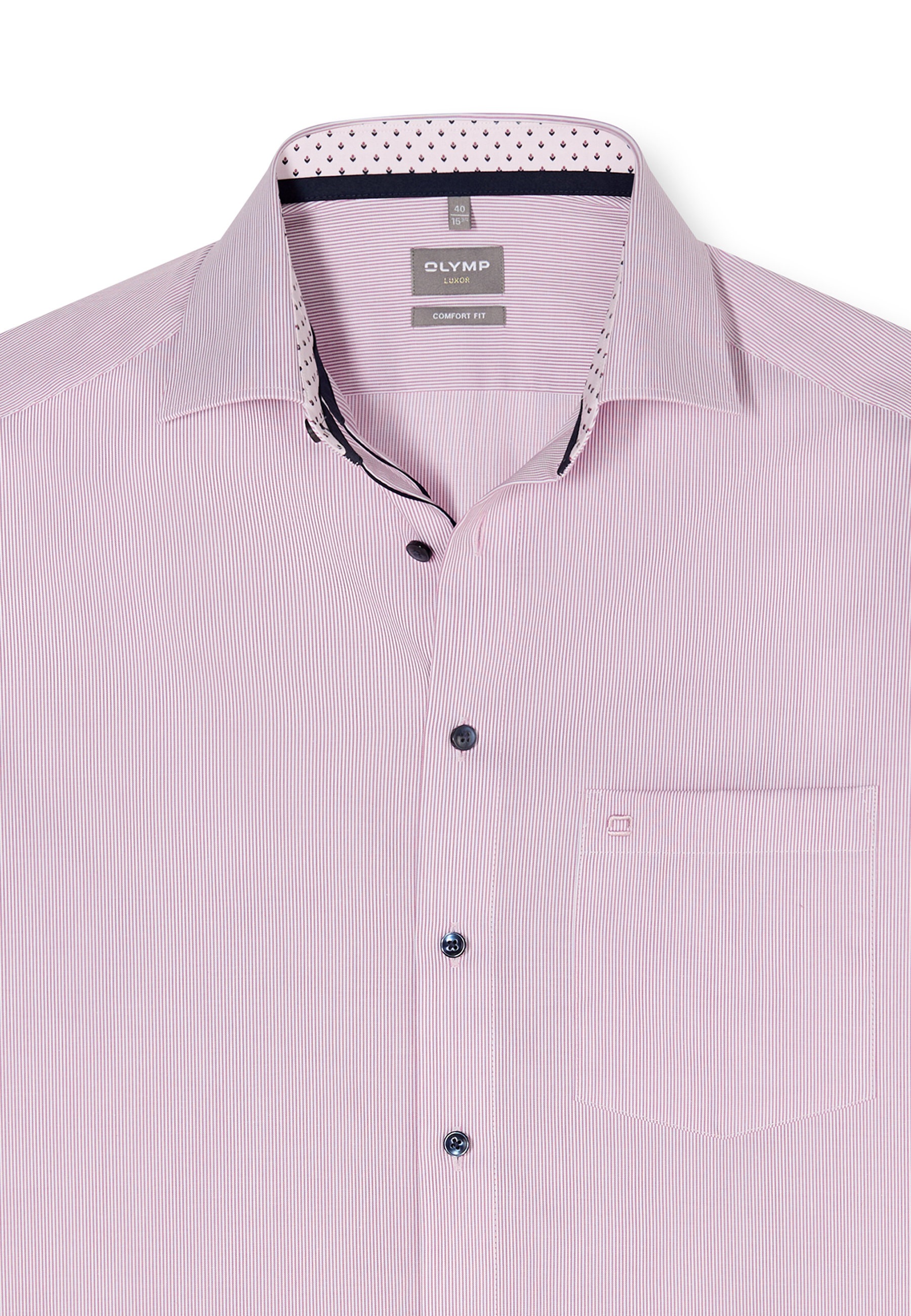 OLYMP Luxor Businesshemd Mauve 45 2