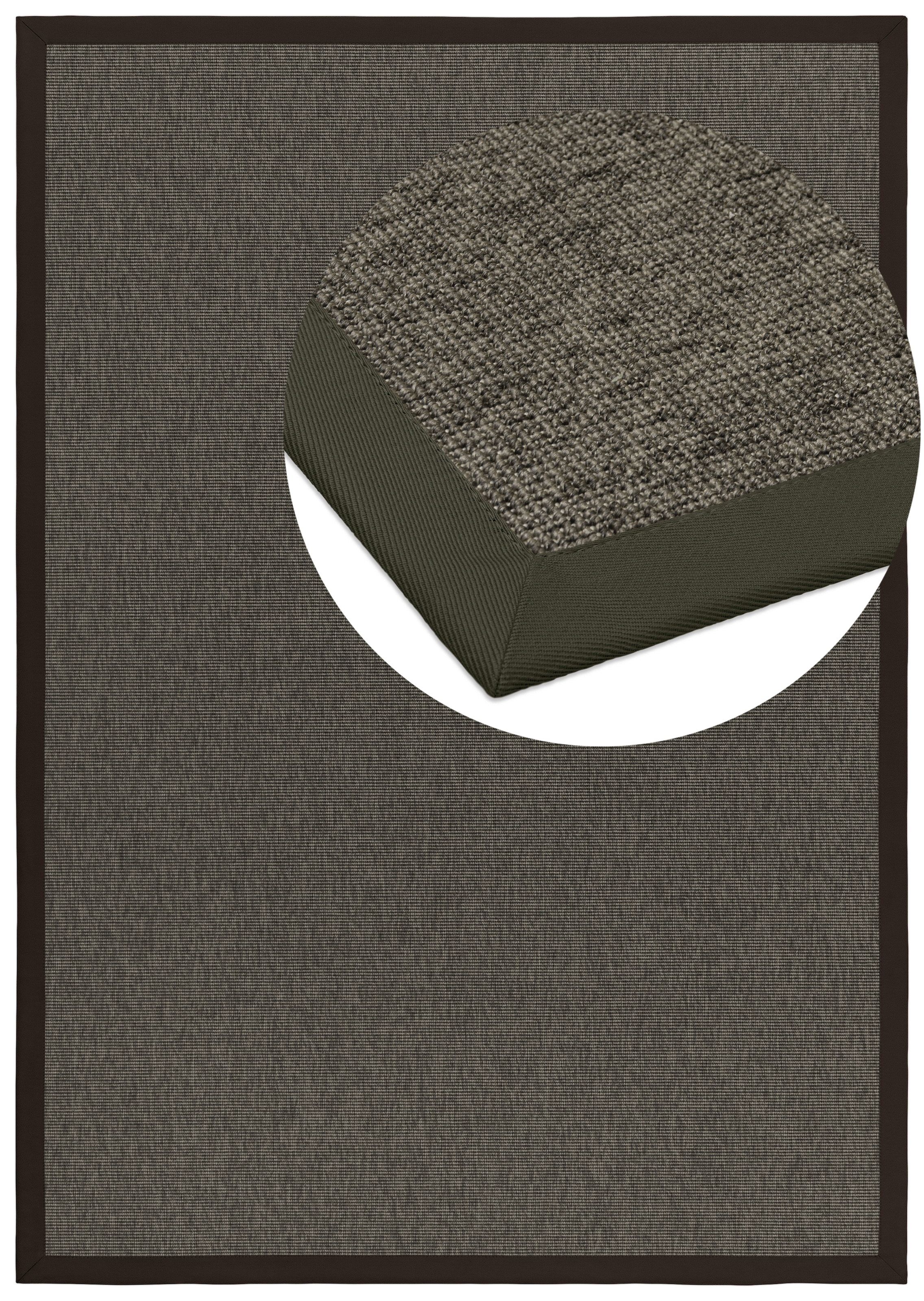 Dekowe Teppich »Naturino Rips« rechteckig 7 mm Höhe Flachgewebe, Sisal-Optik, mit Bordüre, In- und Outdoor geeignet