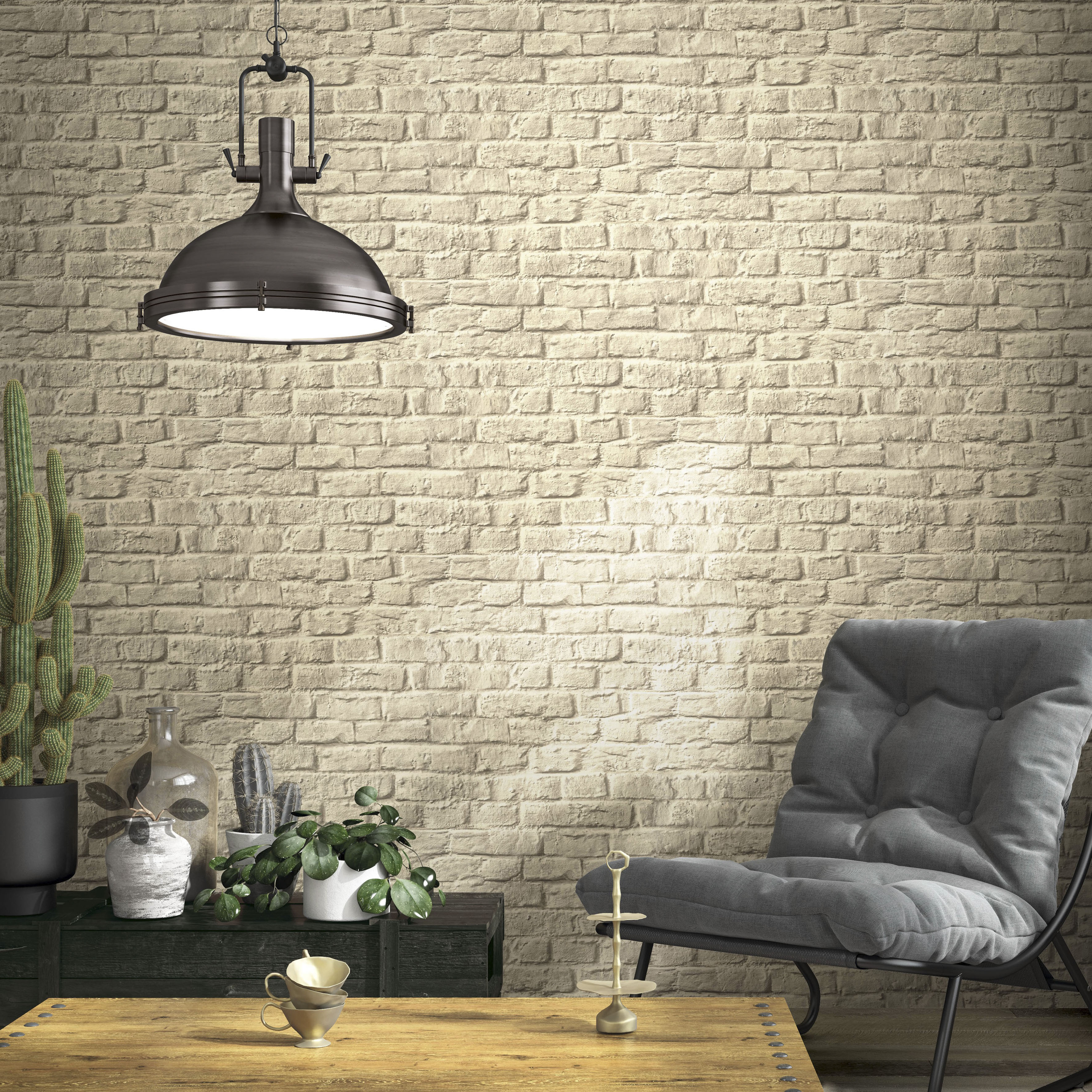 Marburg Vliestapete "Brick" 3D-Optik strukturiert moderne Tapete für Wohnzimmer Schlafzimmer Küche