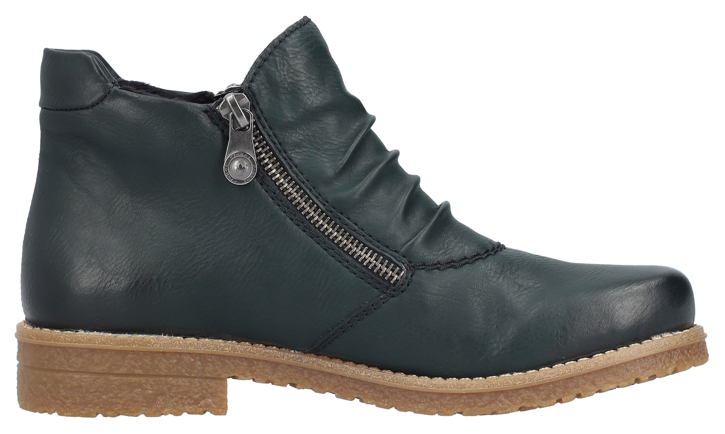 Rieker Stiefelette, Schlupfboots, Ankleboots mit beidseitigem Reißverschluss