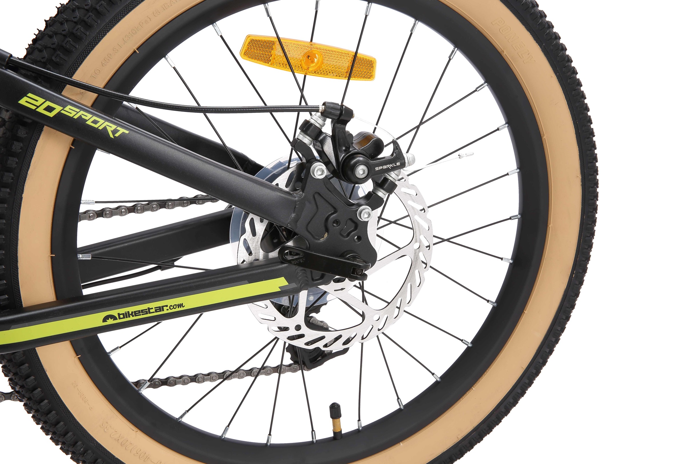 Bikestar Jugendfahrrad, 7 Gang, Shimano, RD-TY21 Schaltwerk, Kettenschaltung