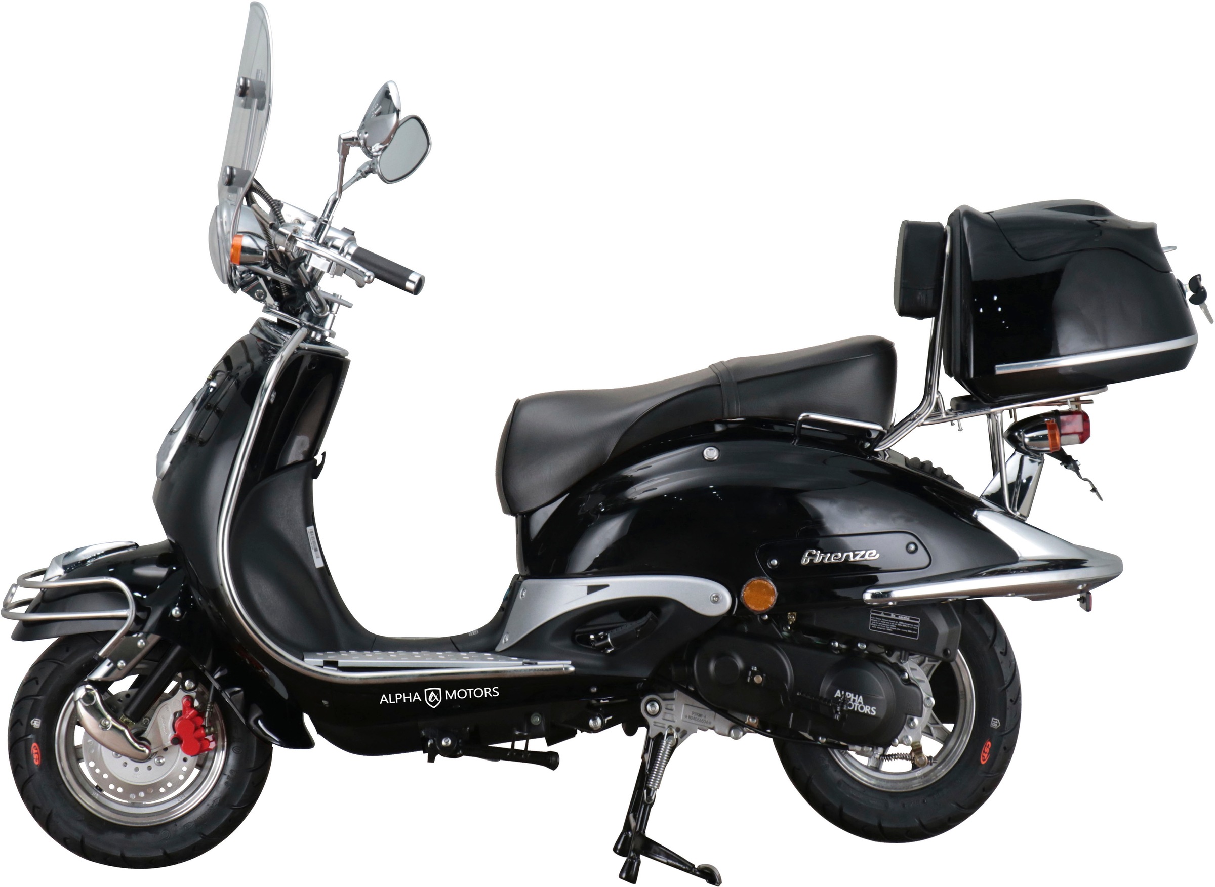 Alpha Motors Motorroller »Retro Firenze Limited«, 125 cm³, 85 km/h, Euro 5, 8,6 PS, (Spar-Set), mit Lenkerschloss und Windschild