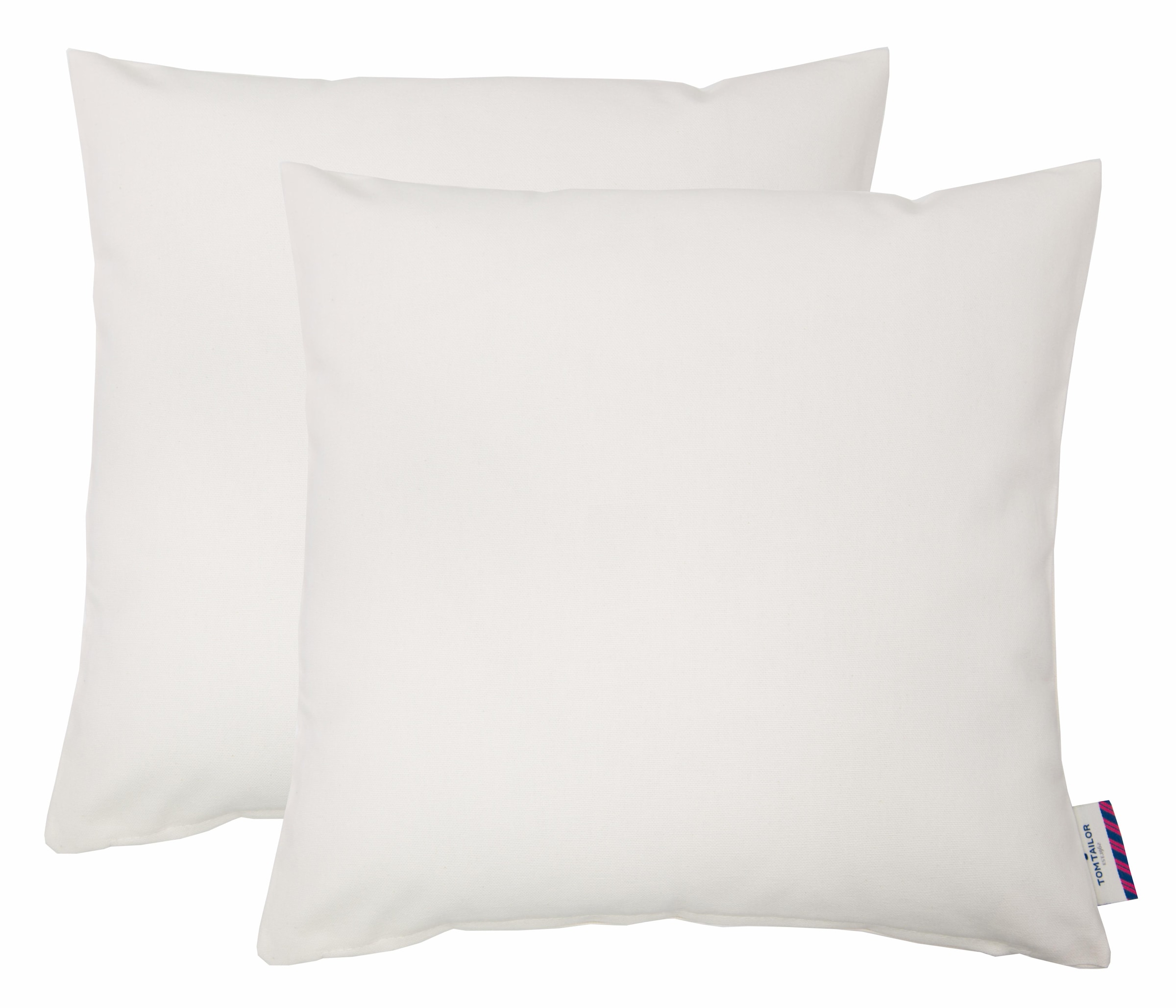 TOM TAILOR HOME "Dove" unifarben, Kissenhüllen ohne Füllung, 2er Pack