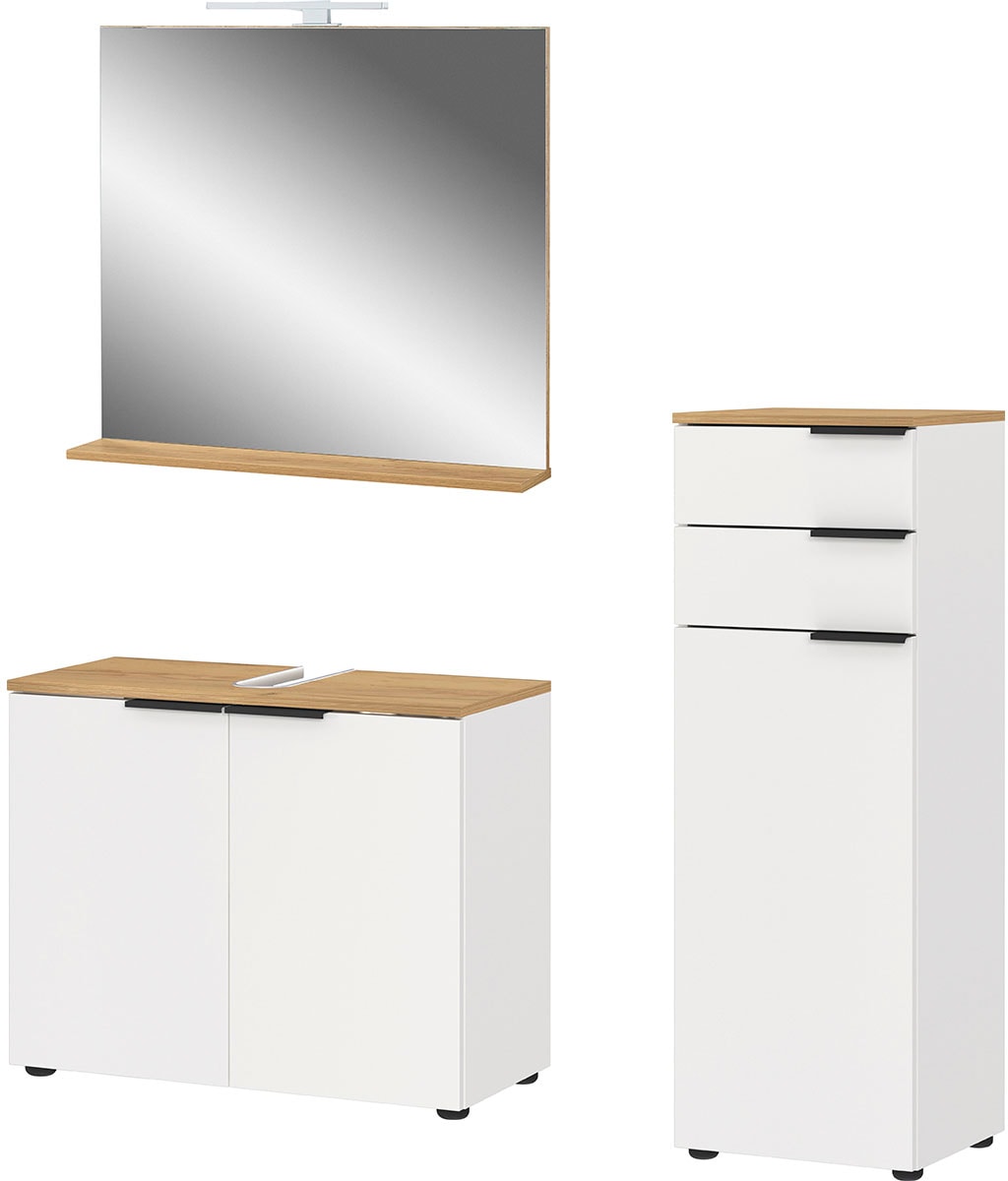 GERMANIA Badmöbel-Set "Majtum bestehend aus Waschbeckenunterschrank, Spiege günstig online kaufen