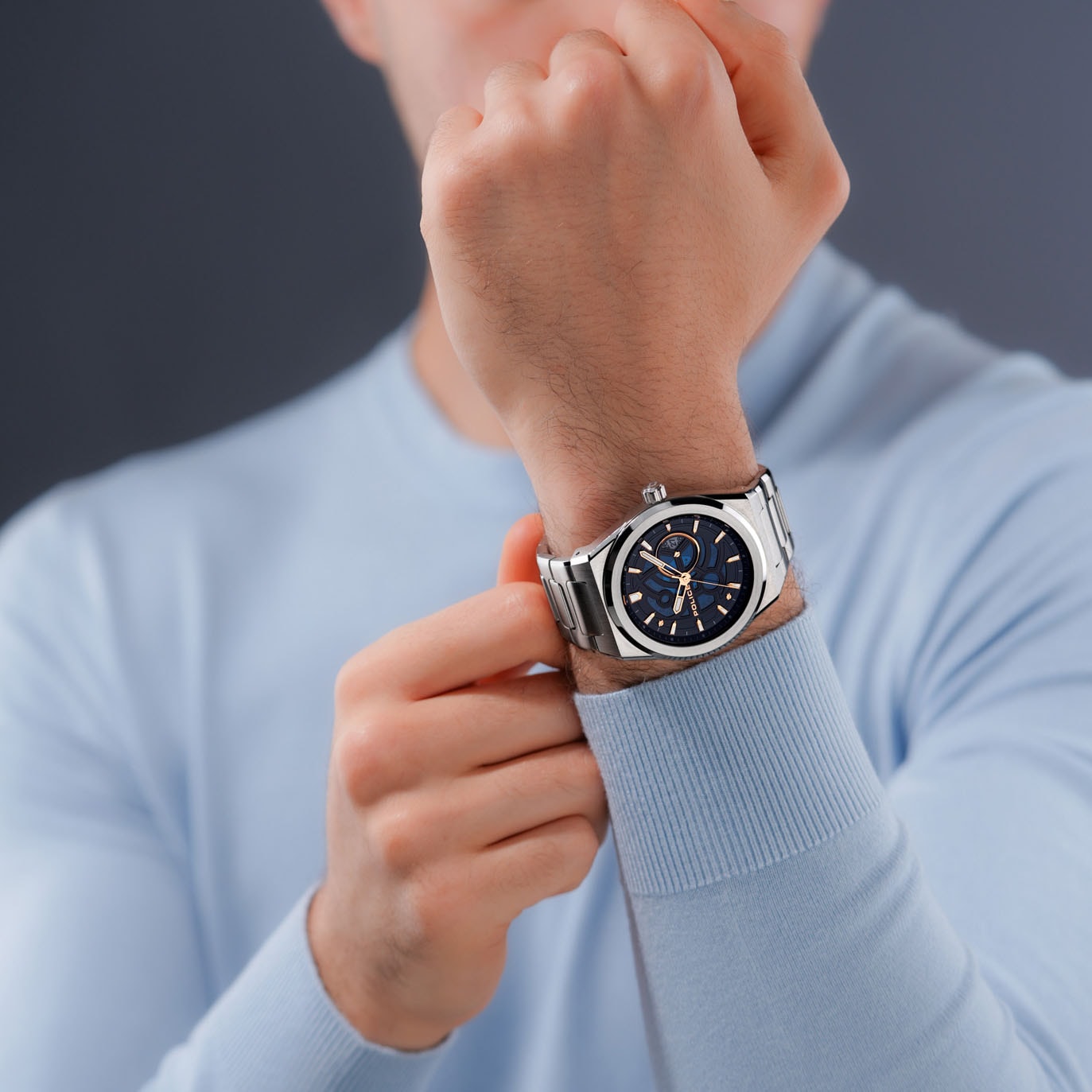 Police Quarzuhr »SALKANTAY«, Armbanduhr, Herrenuhr, Edelstahlarmband, analog, Tag